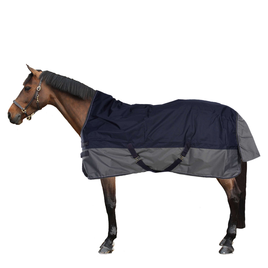 EQUITHÈME Turnout Rug Tyrex Wysoki kołnierz 600D 150g Granatowy/Szary Kropki