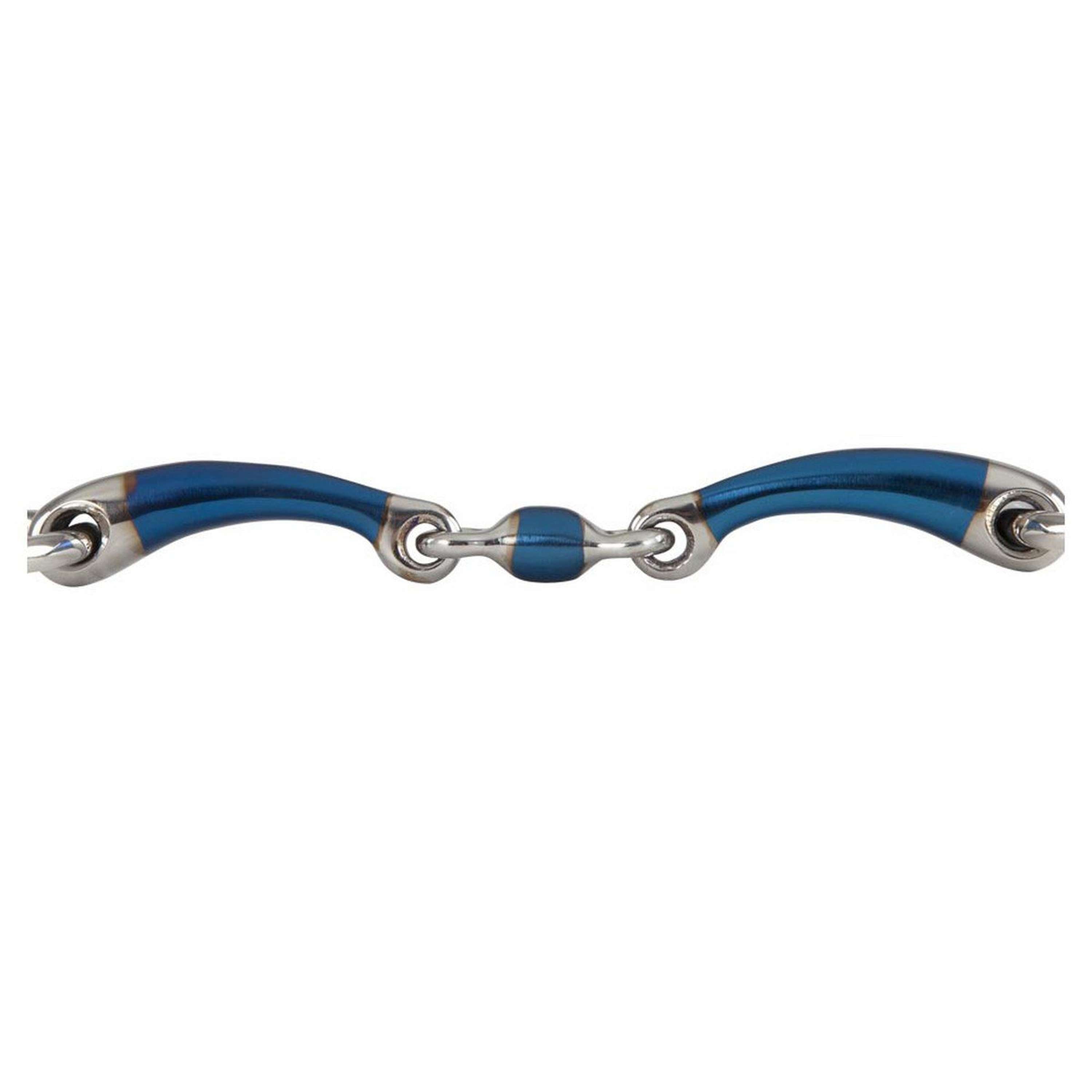 BR Wędzidło z ruchomymi kółkami Sweet Iron podwójnie łamane 14 mm