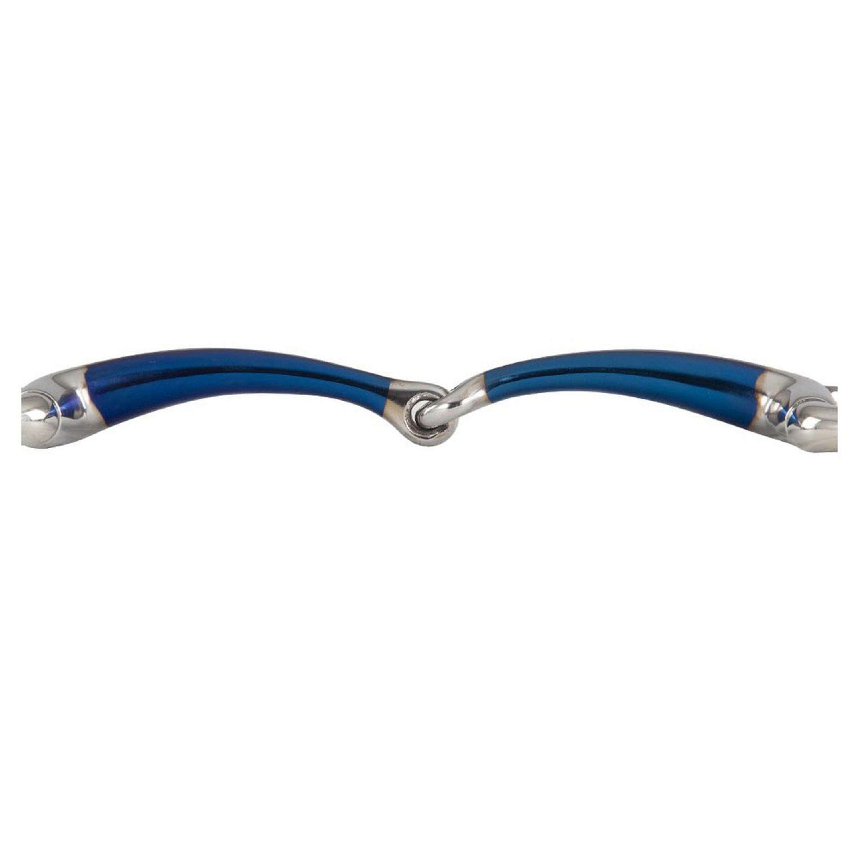 Wędzidło BR Sweet Iron z kółkami stałymi, pojedynczo łamane, 14 mm