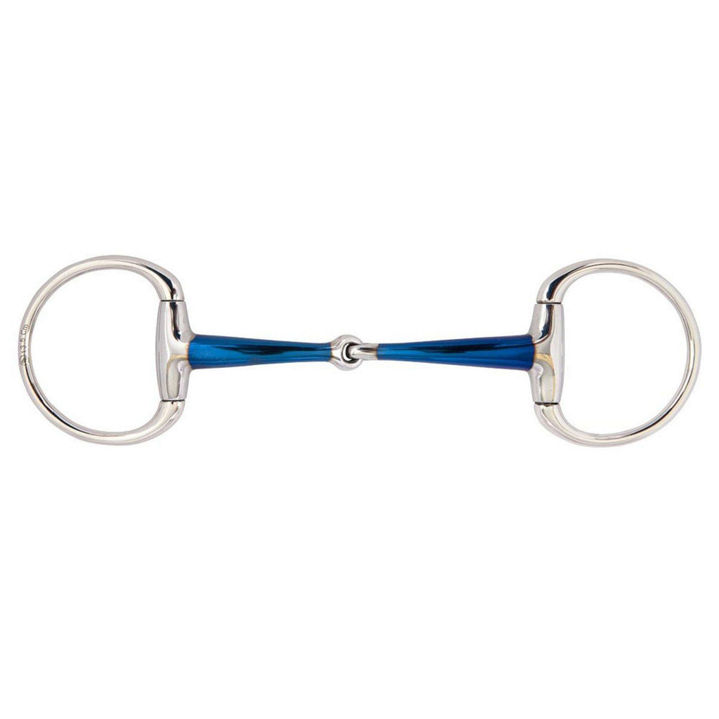 Wędzidło BR Sweet Iron z kółkami stałymi, pojedynczo łamane, 14 mm