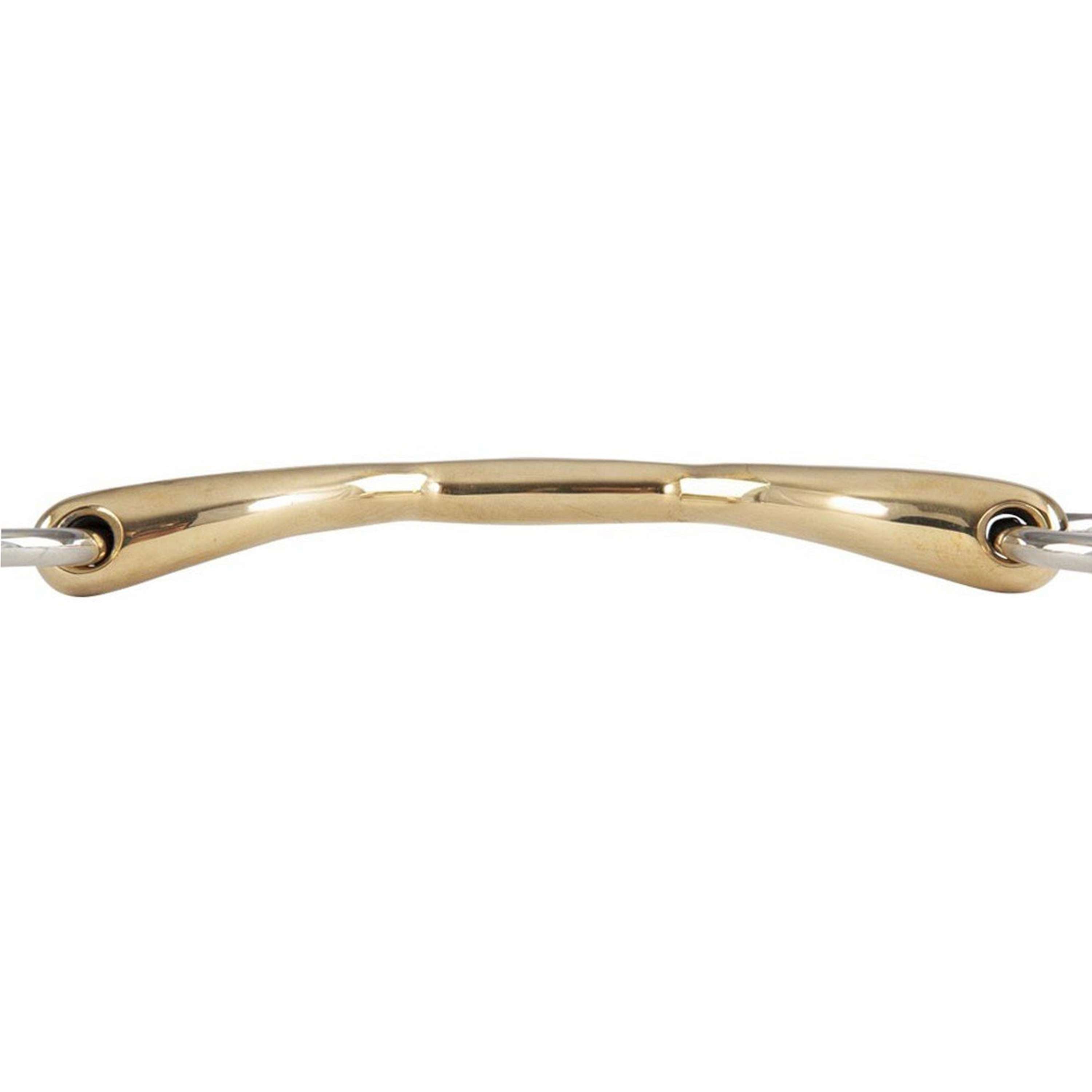 BR Wędzidło oliwkowe Soft Contact 14mm Niełamane
