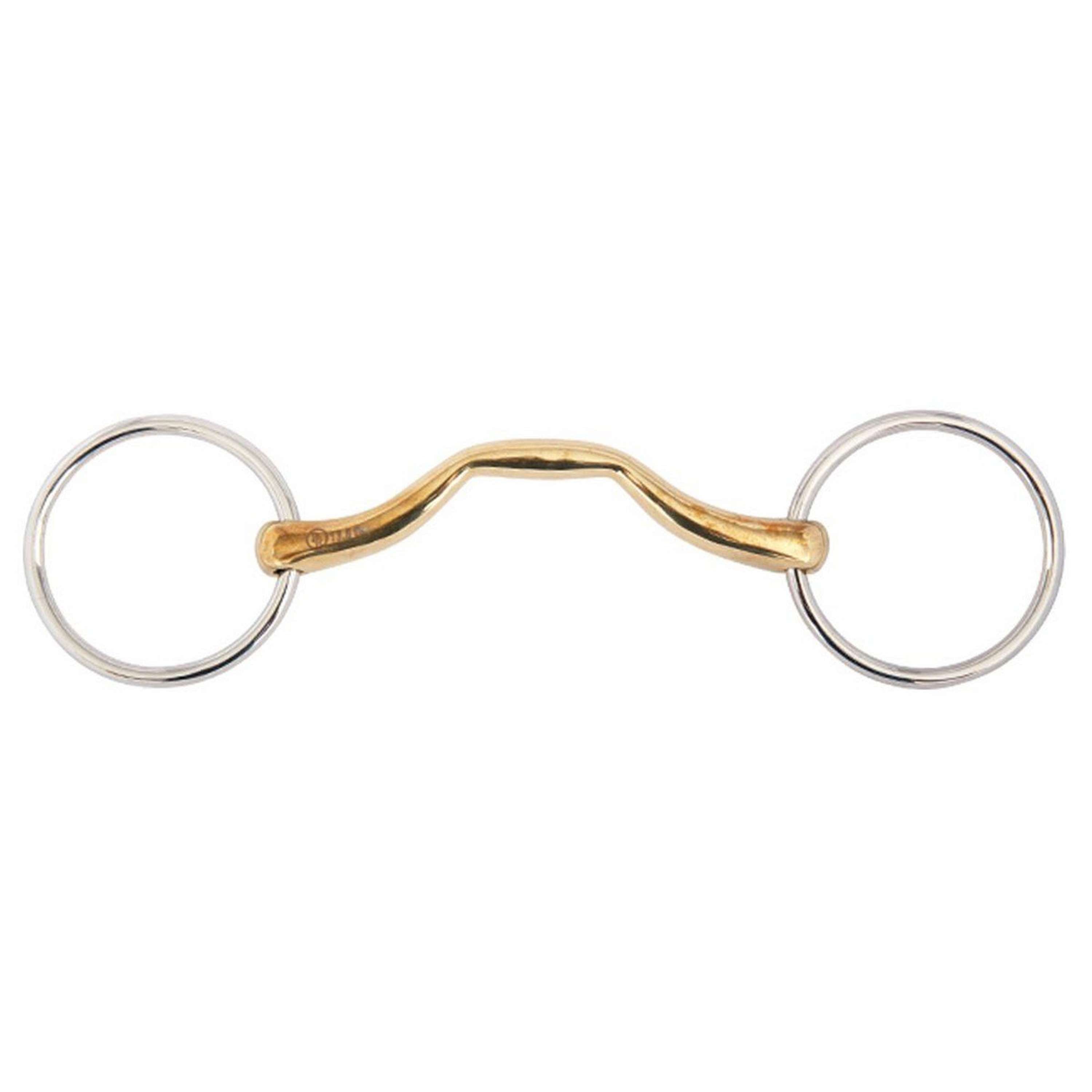 BR Wędzidło oliwkowe Soft Contact 14mm Niełamane