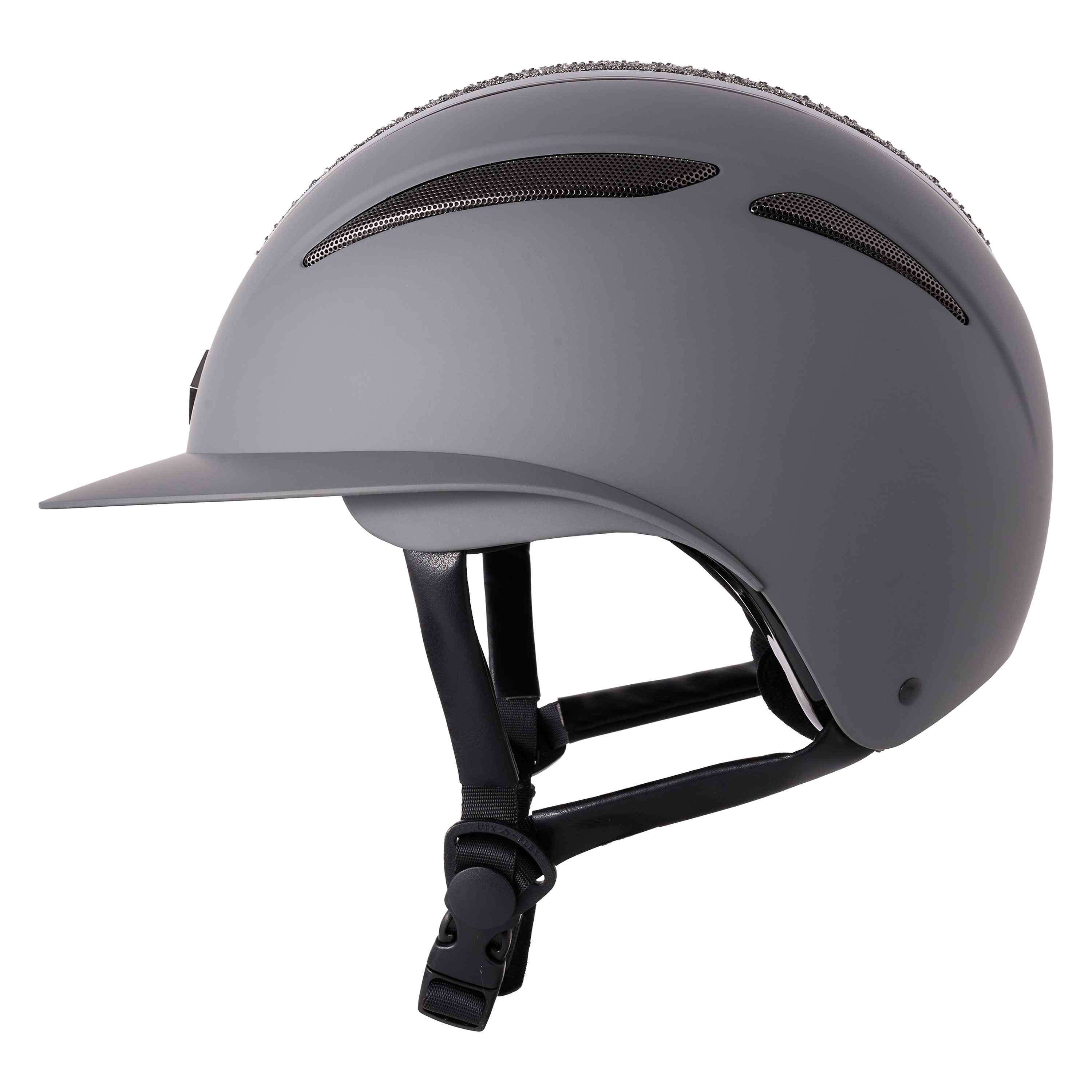 Imperial Riding Kask Jeździecki IRHOlania Deluxe Big Visor Szary