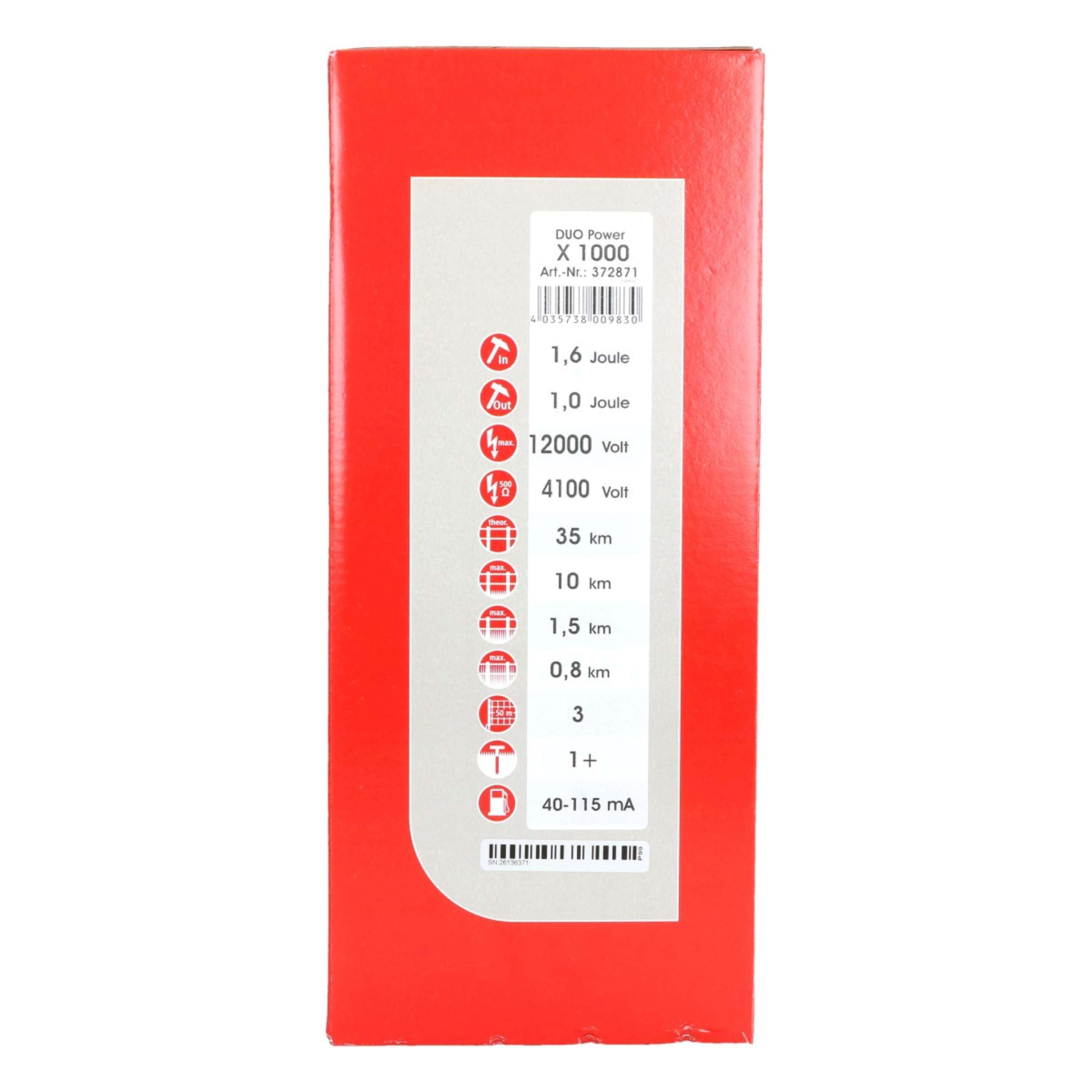 Ako Duo Power X1000 Urządzenie Do Ogrodzenia Elektrycznego Zielony