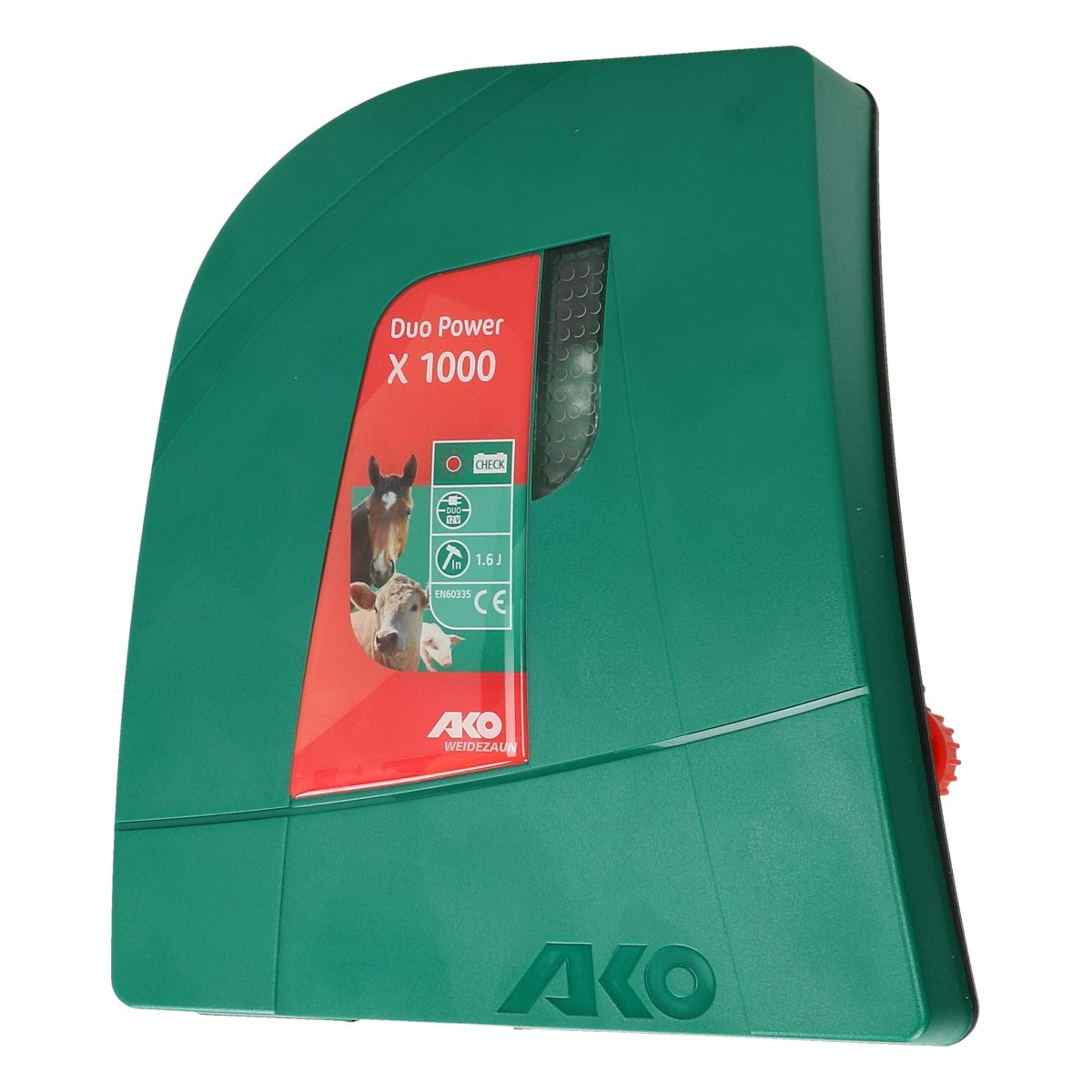 Ako Duo Power X1000 Urządzenie Do Ogrodzenia Elektrycznego Zielony