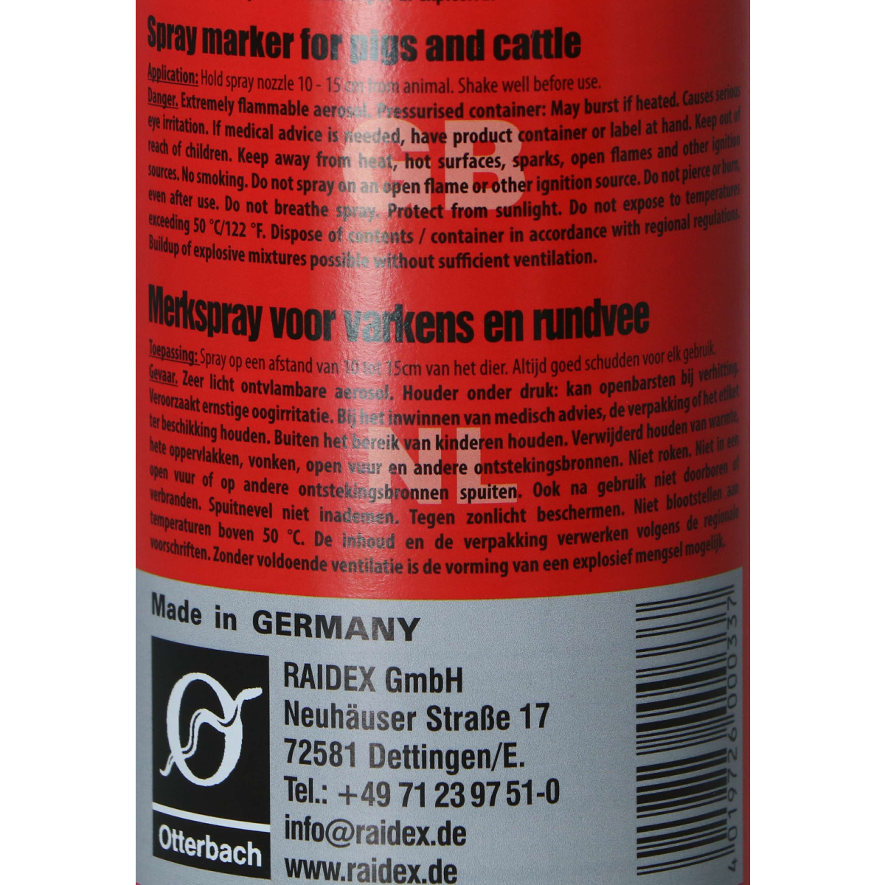Raidex Spray Do Znakowania Czerwony