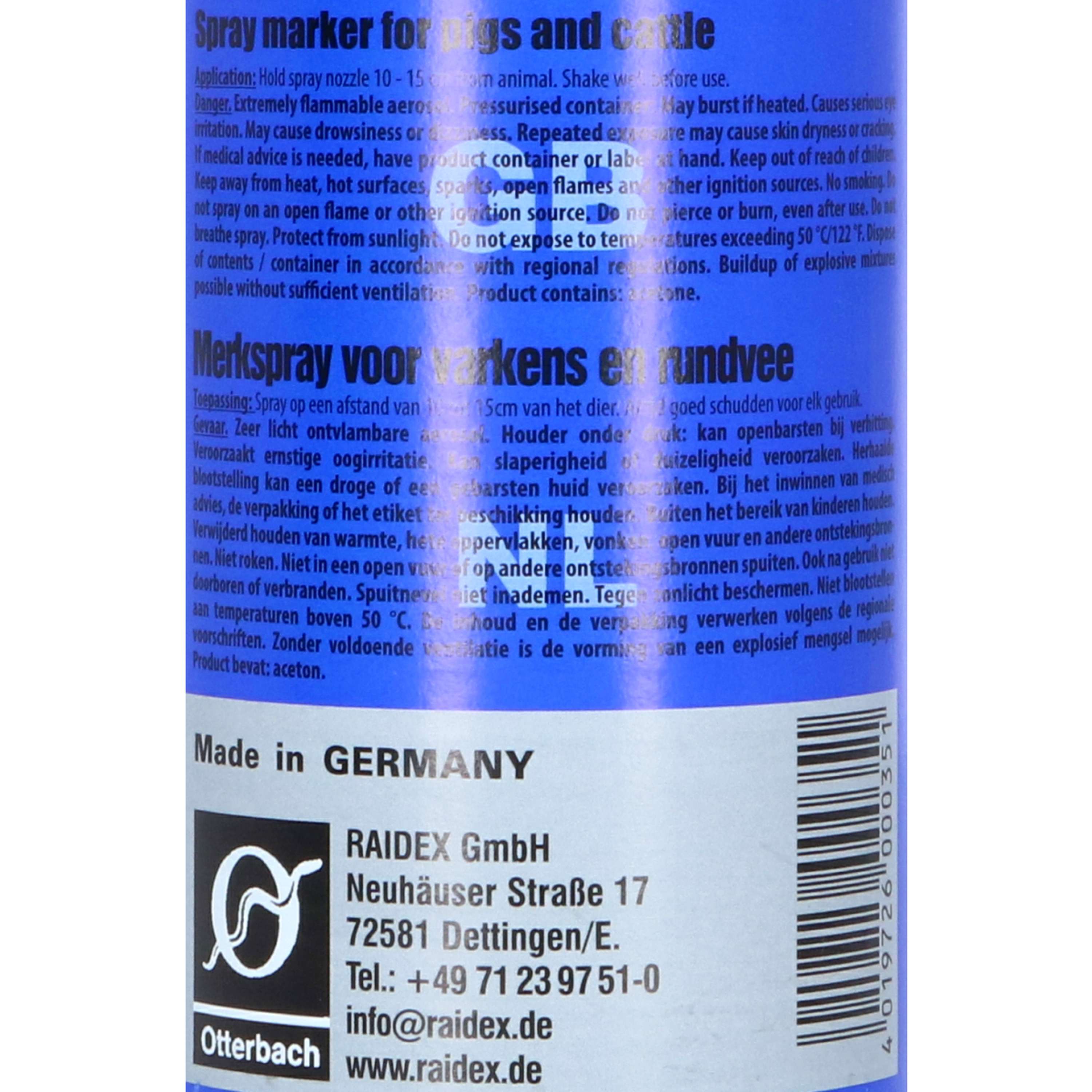 Raidex Spray Do Znakowania Niebieski
