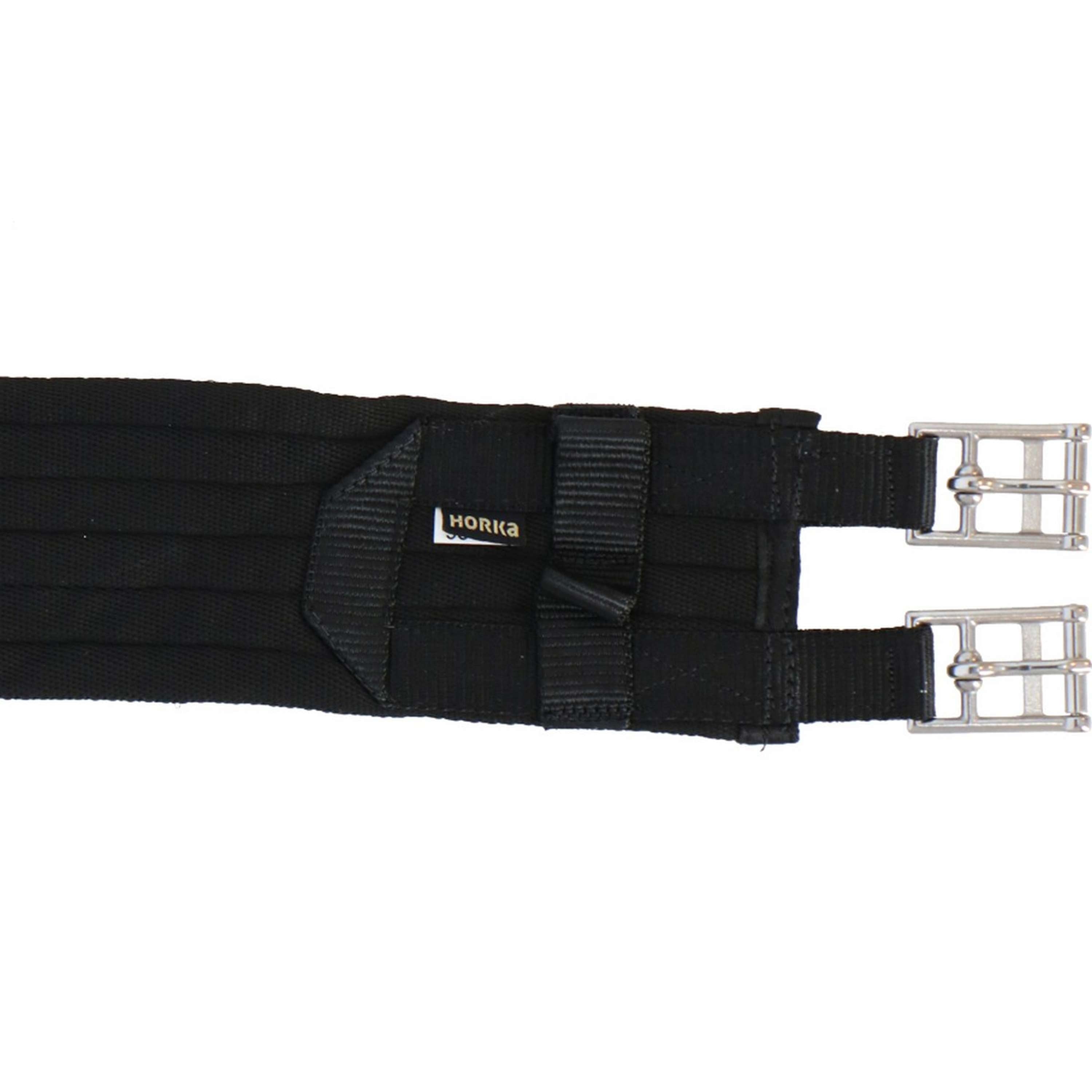 Popręg wszechstronny HORKA Poly Rib czarny - srebrny