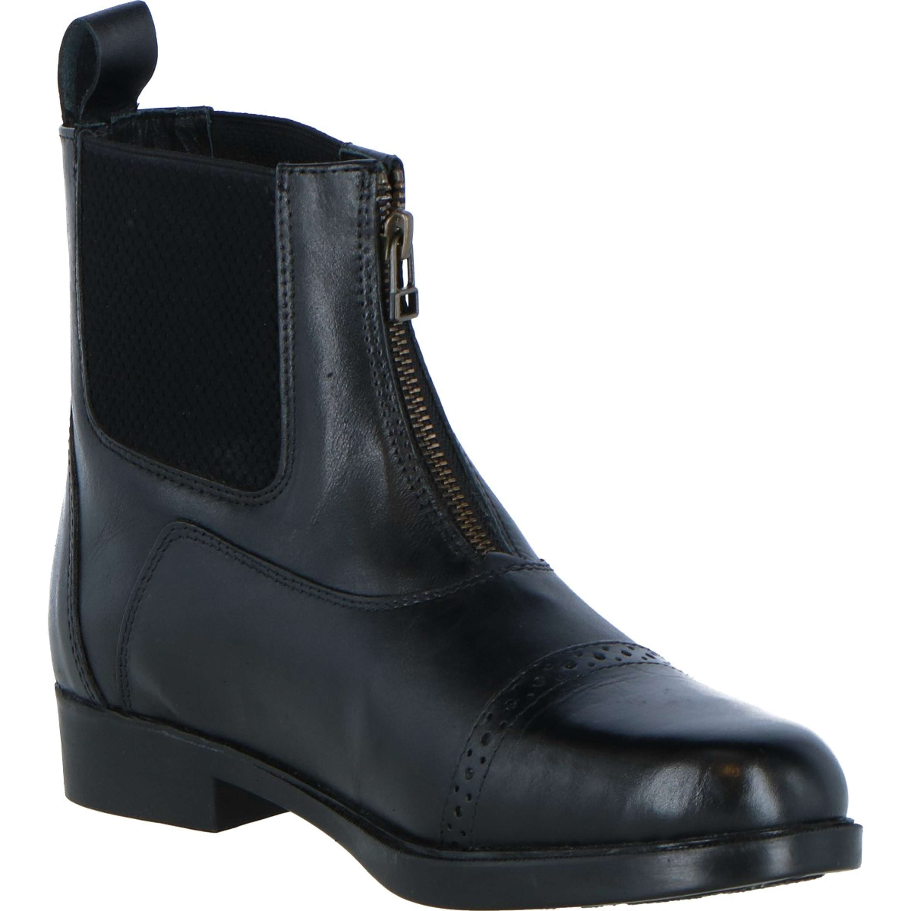 Harry's Horse Jodhpury Skóra Hickstead zipper Czarny