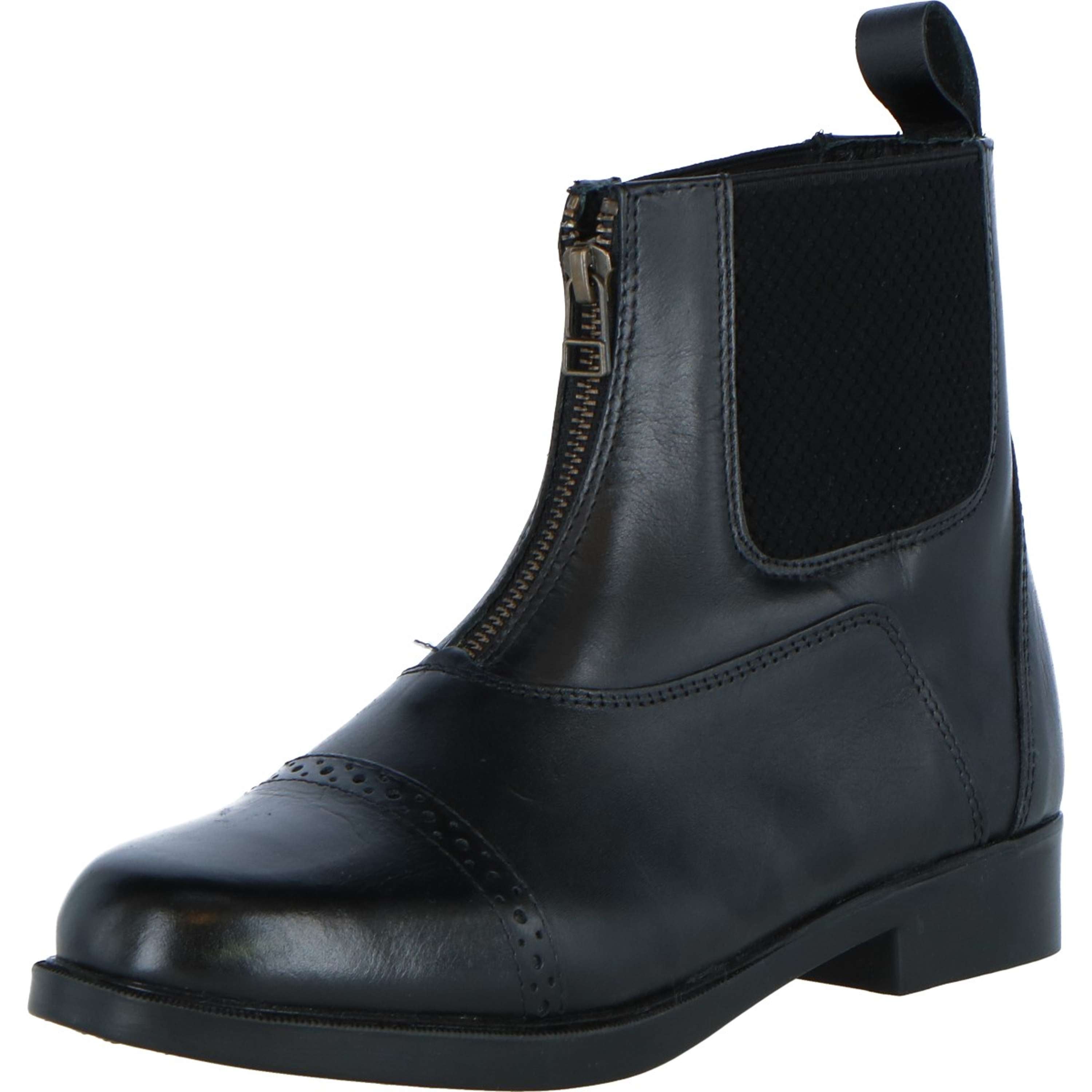 Harry's Horse Jodhpury Skóra Hickstead zipper Czarny