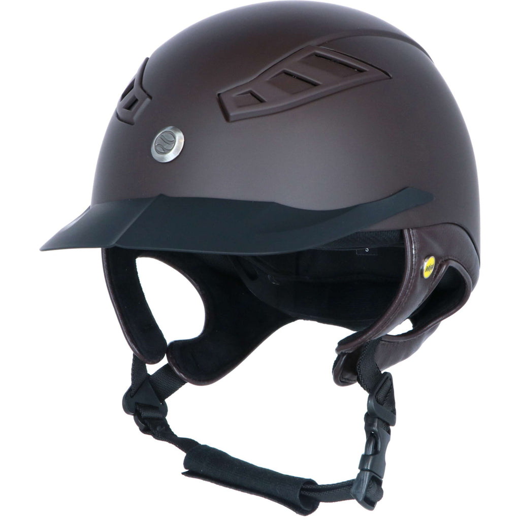 Back on Track Kask Jeździecki EQ3 Lynx Smooth Top MIPS Brązowy