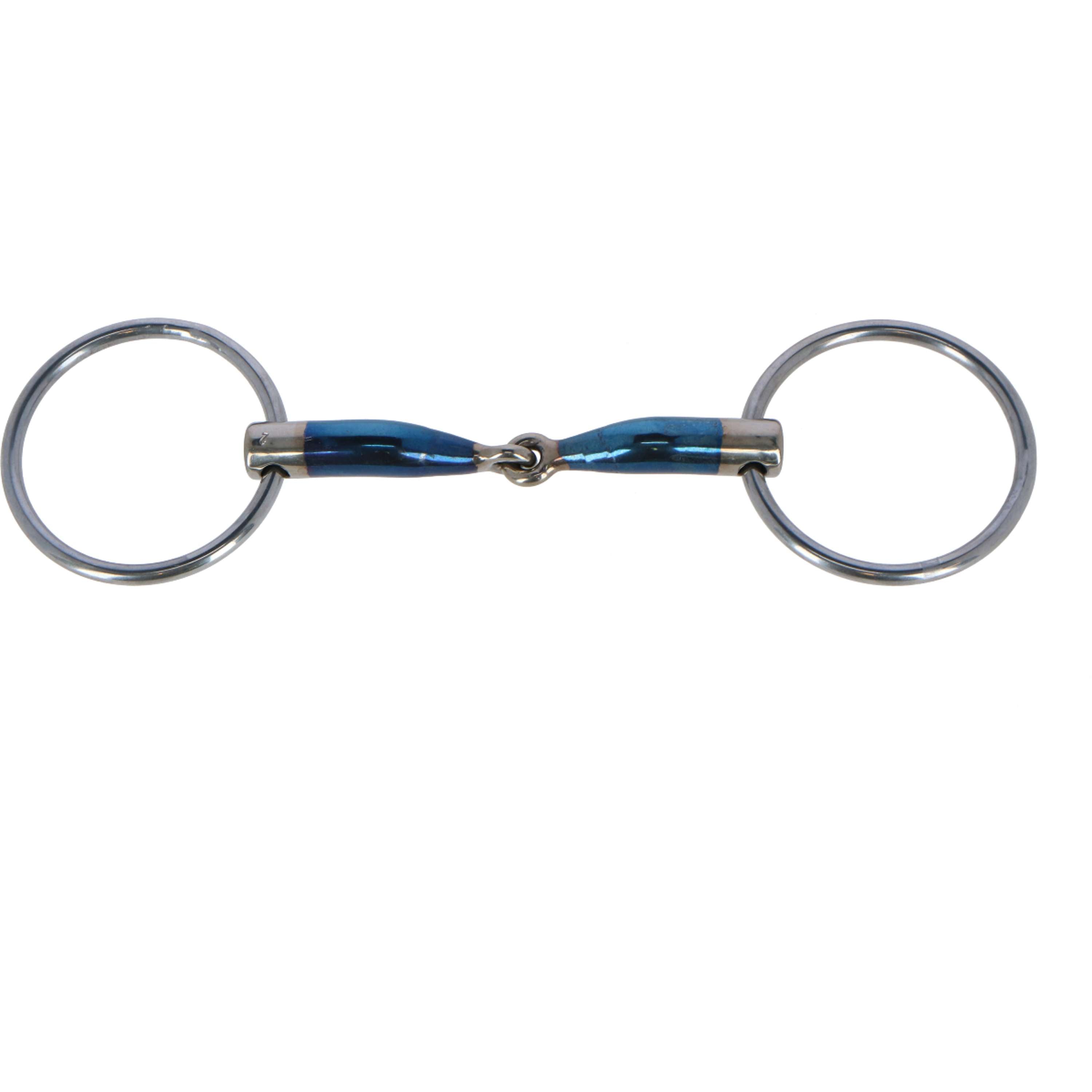 Wędzidło Trust Sweet Iron z pojedynczym łącznikiem, luźne kółka, 16 mm