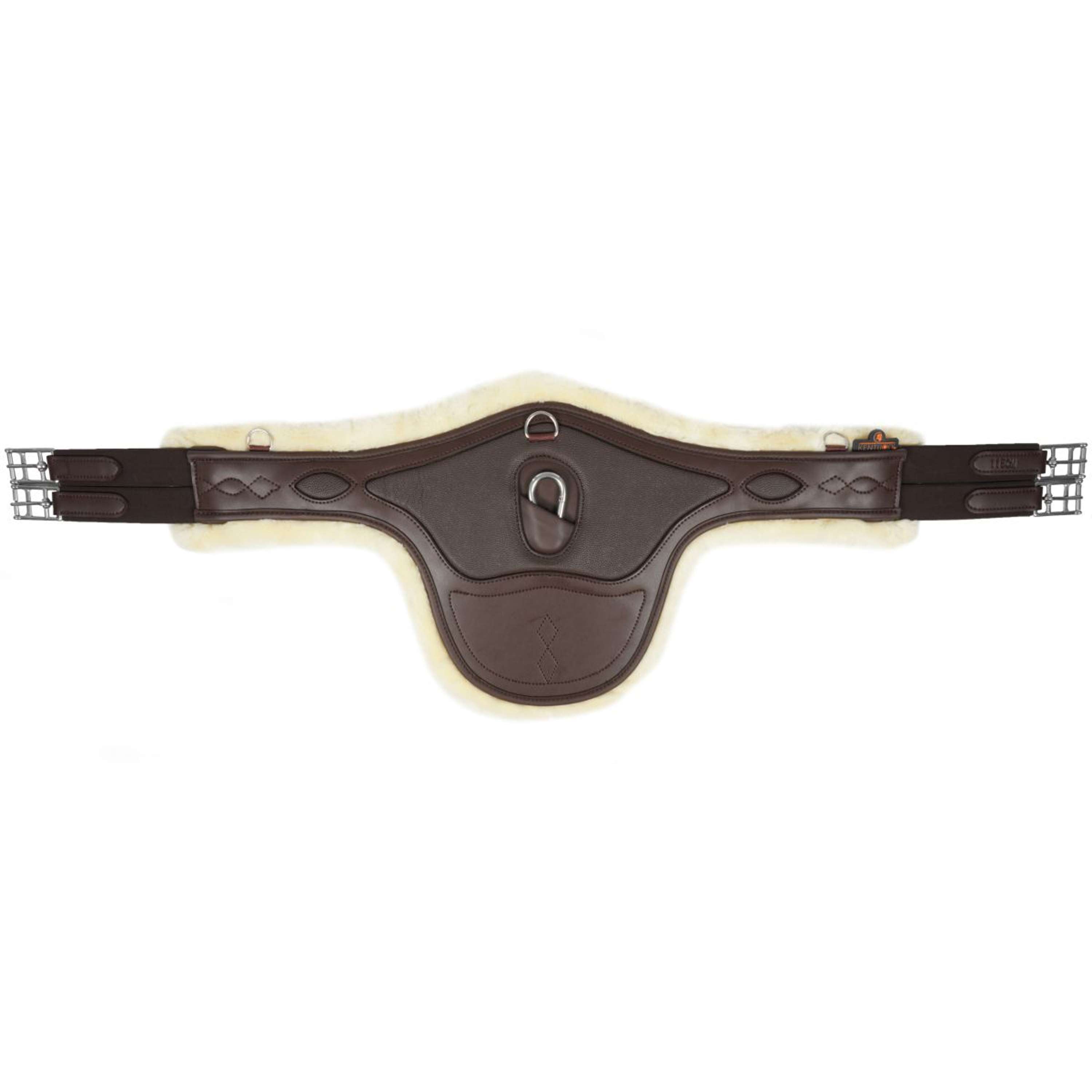Kentucky Popręg Do Skoków Skóra Owcza Special Brązowy