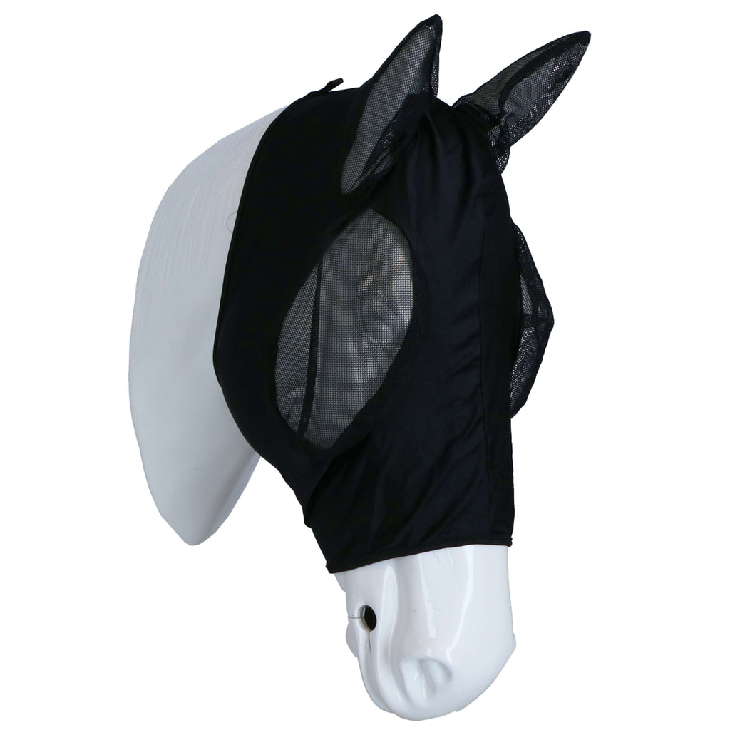 Harry's Horse Maska Przeciw Muchom SkinFit z Uszy Czarny