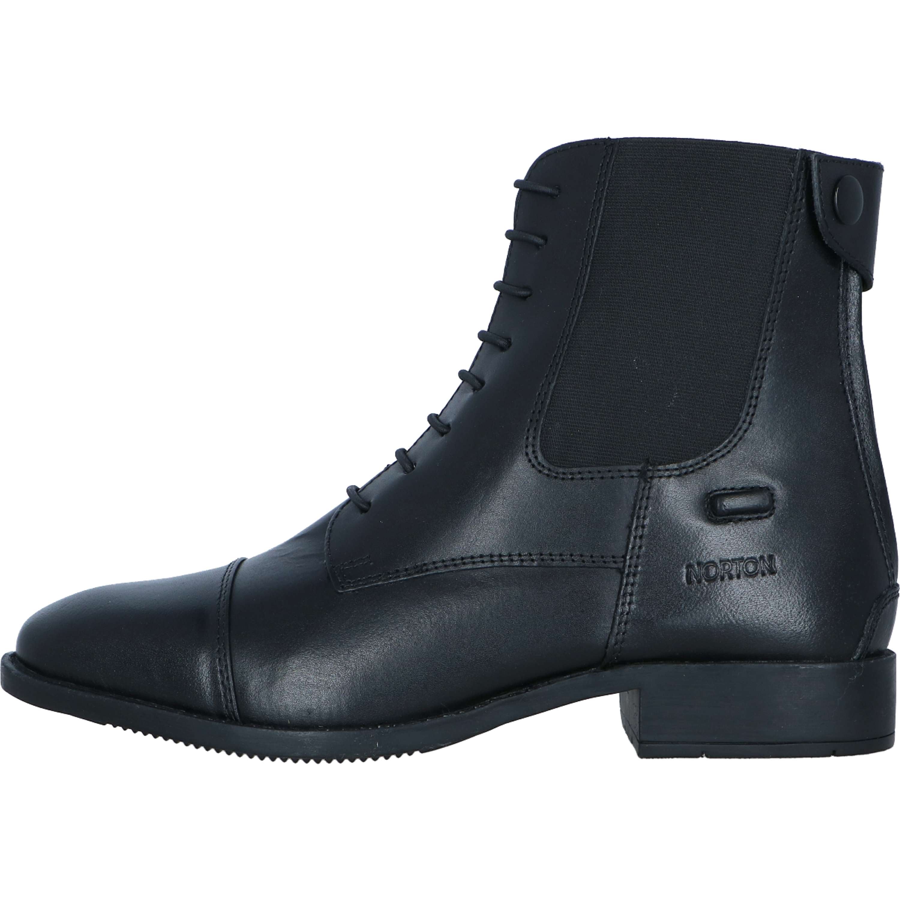 Norton Jodhpury Lacets Podszyty Czarny