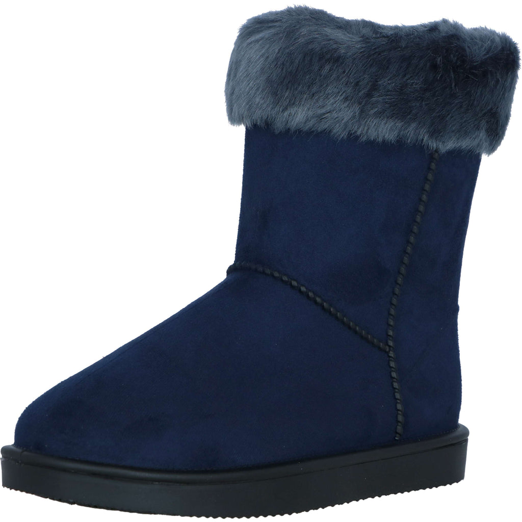 HKM Buty Allweather Davos z futerkiem ciemnoniebieskie