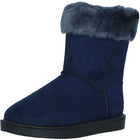 HKM Buty Allweather Davos z futerkiem ciemnoniebieskie