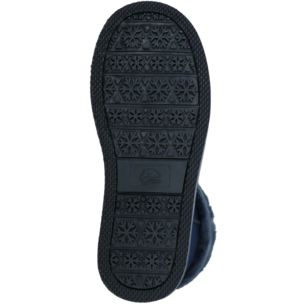 HKM Buty Allweather Davos z futerkiem ciemnoniebieskie