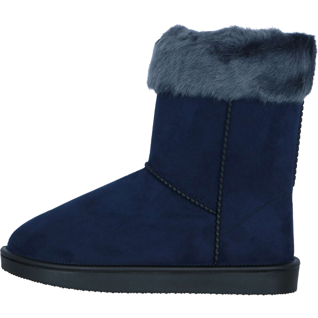 HKM Buty Allweather Davos z futerkiem ciemnoniebieskie