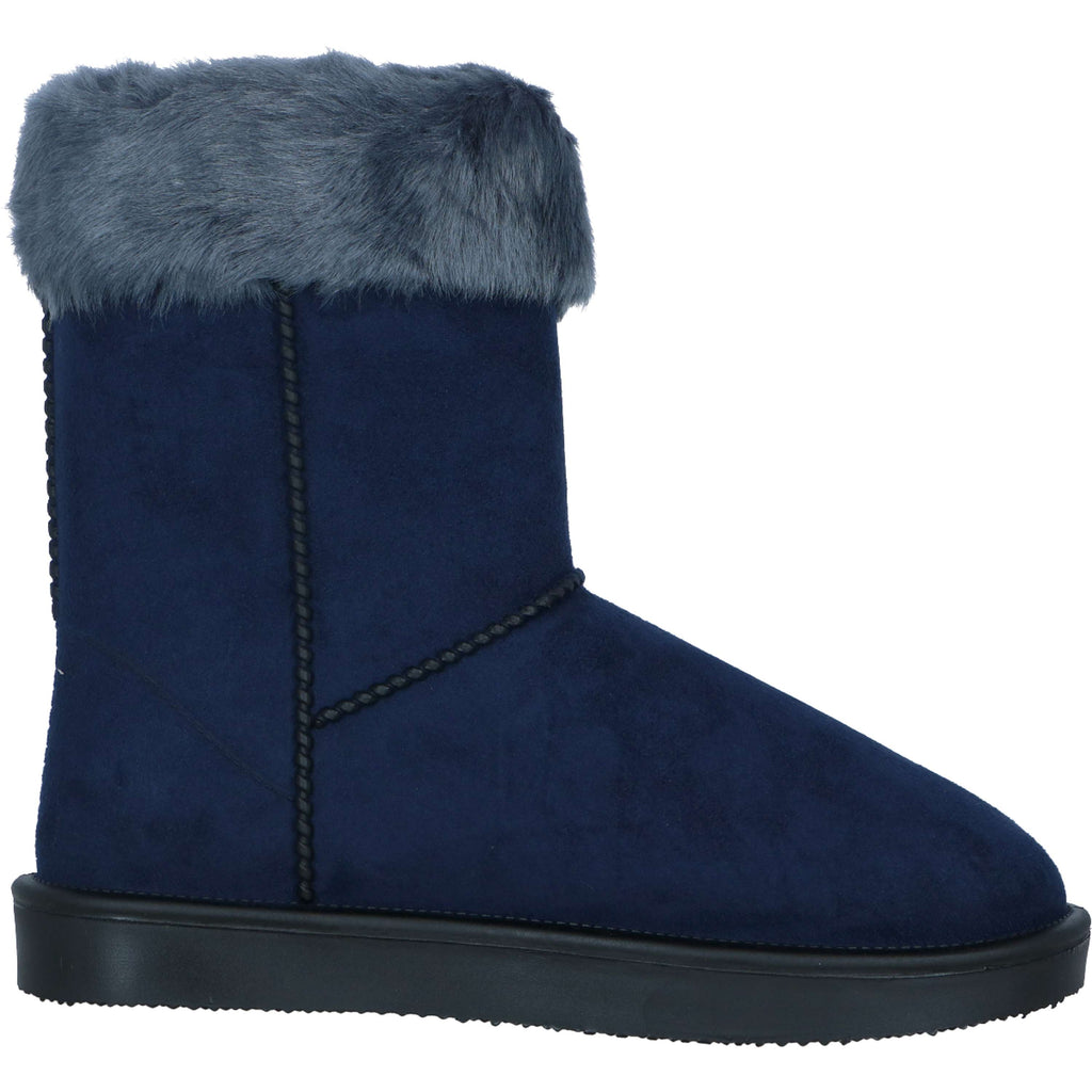 HKM Buty Allweather Davos z futerkiem ciemnoniebieskie