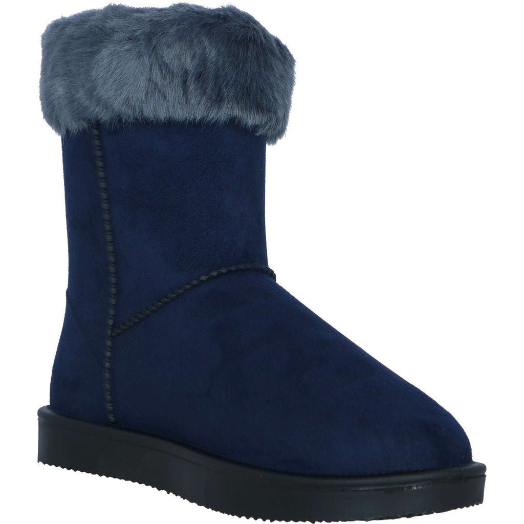 HKM Buty Allweather Davos z futerkiem ciemnoniebieskie