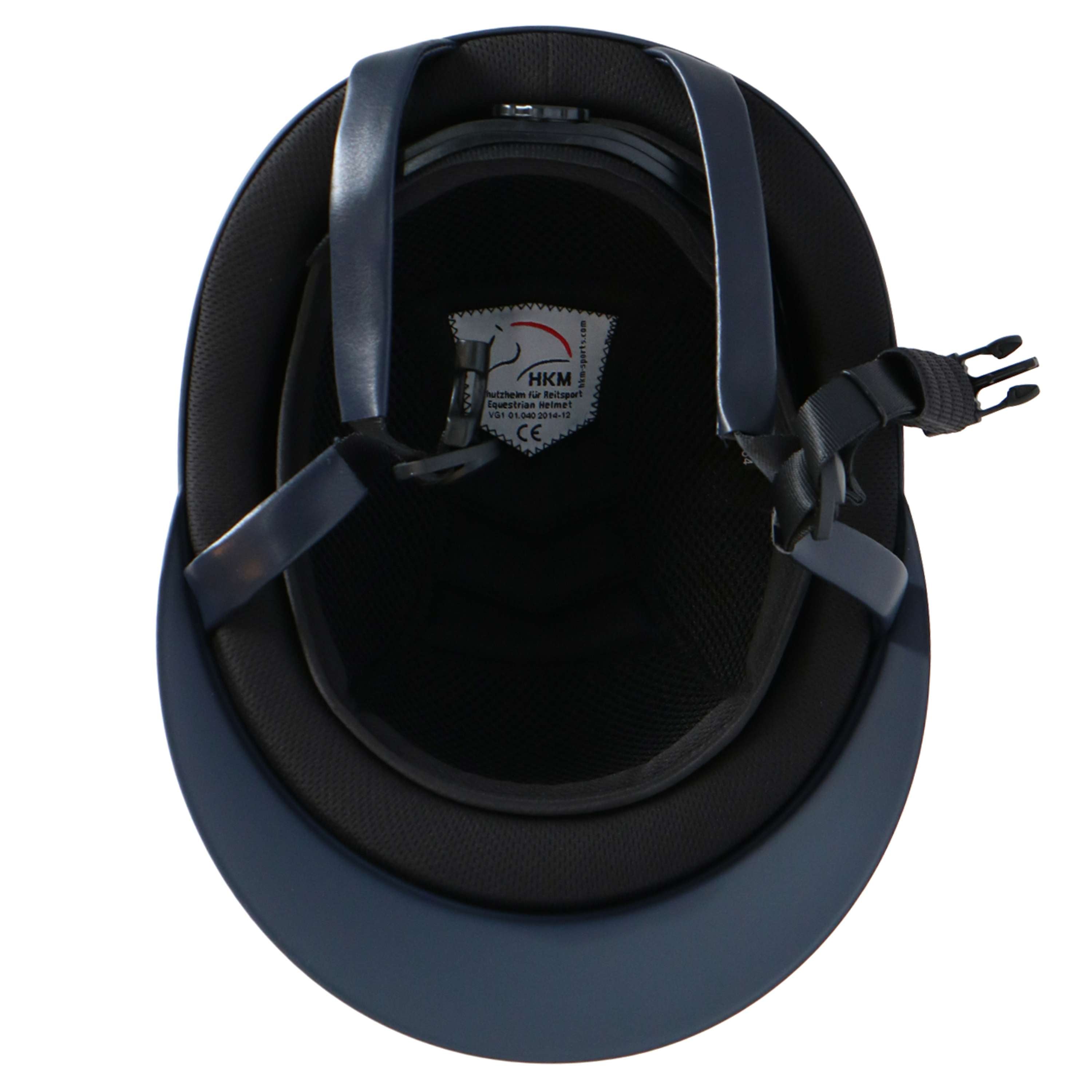 HKM Kask Jeździecki Lady Shield Ciemnoniebieski/Różowozłoty