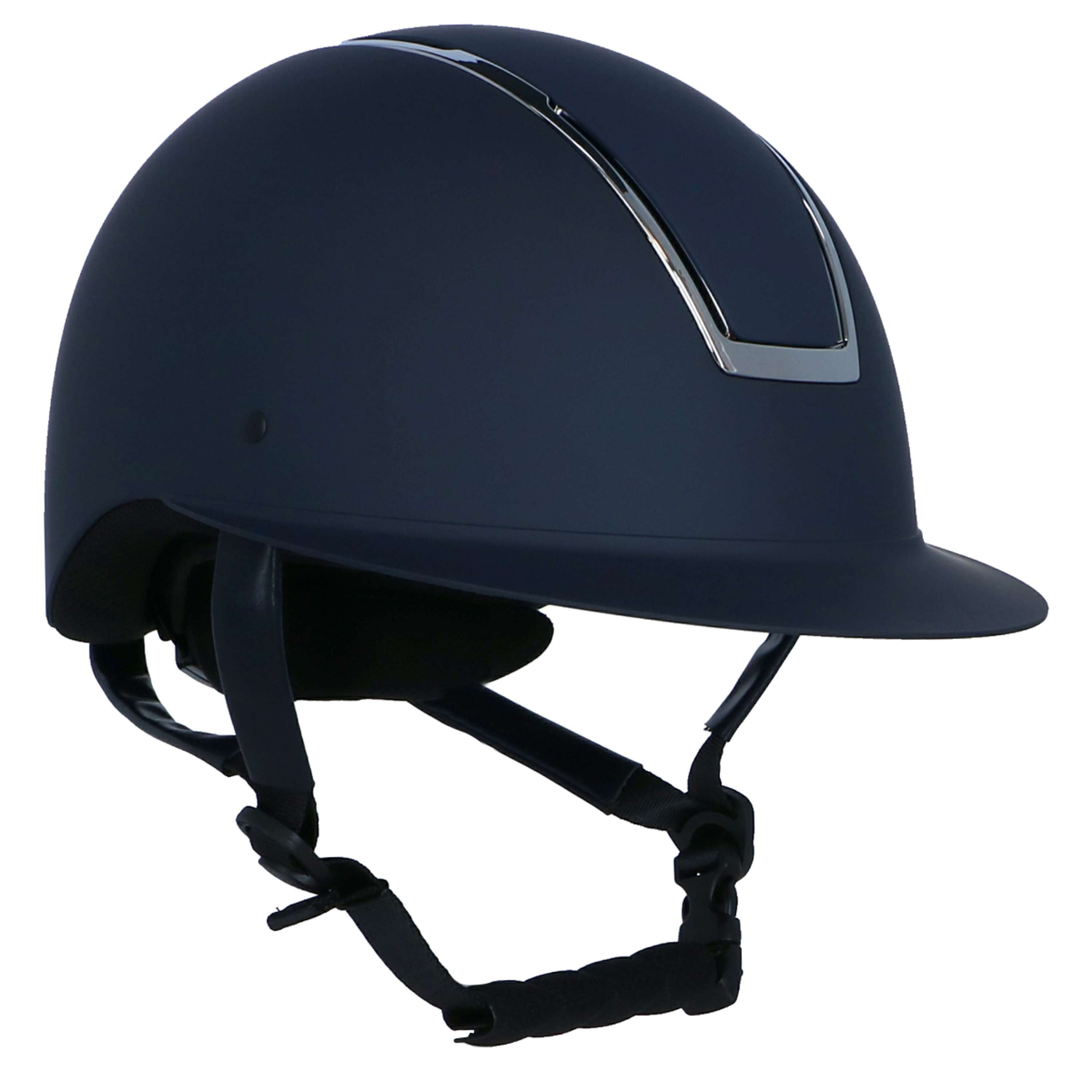 HKM Kask Jeździecki Lady Shield Ciemnoniebieski/Srebrny