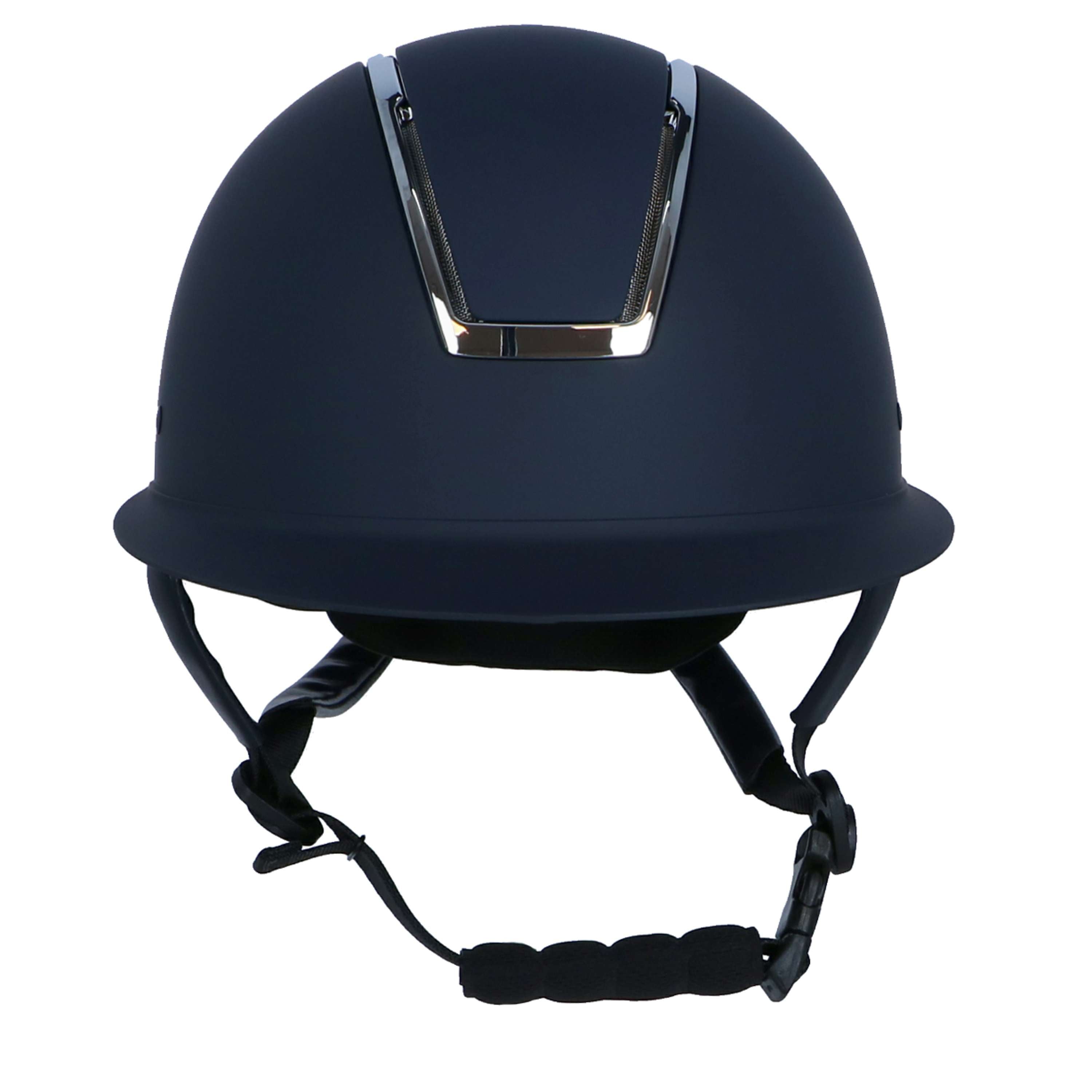 HKM Kask Jeździecki Lady Shield Ciemnoniebieski/Srebrny