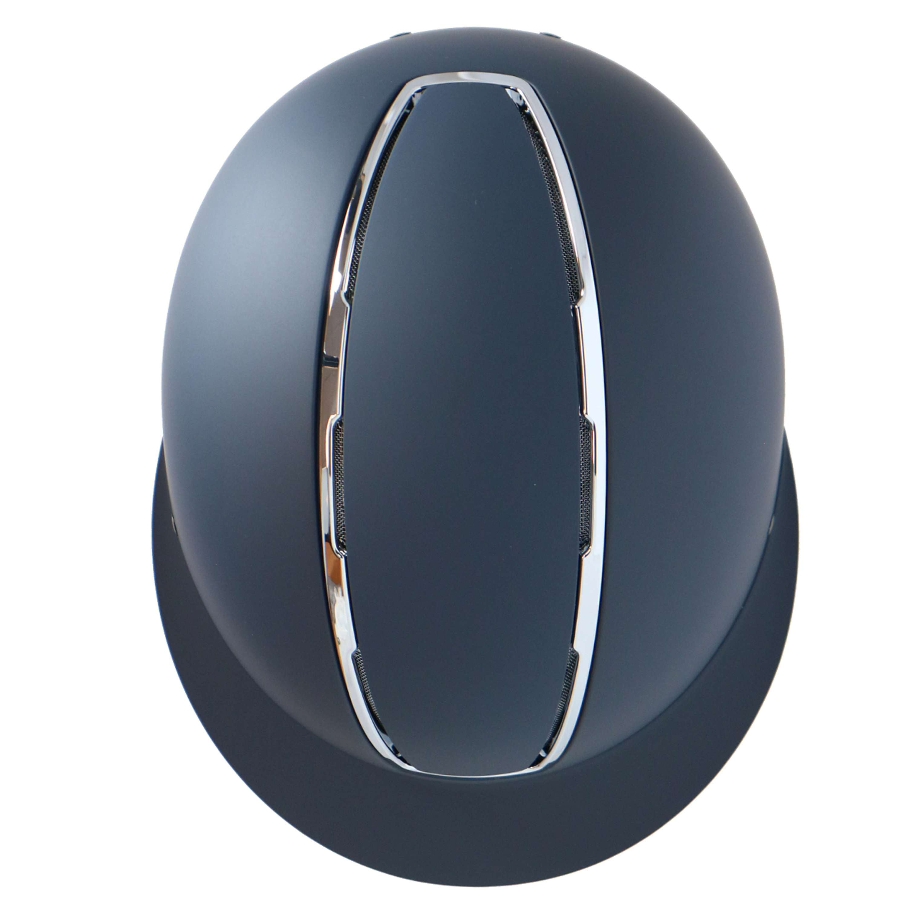 HKM Kask Jeździecki Lady Shield Ciemnoniebieski/Srebrny
