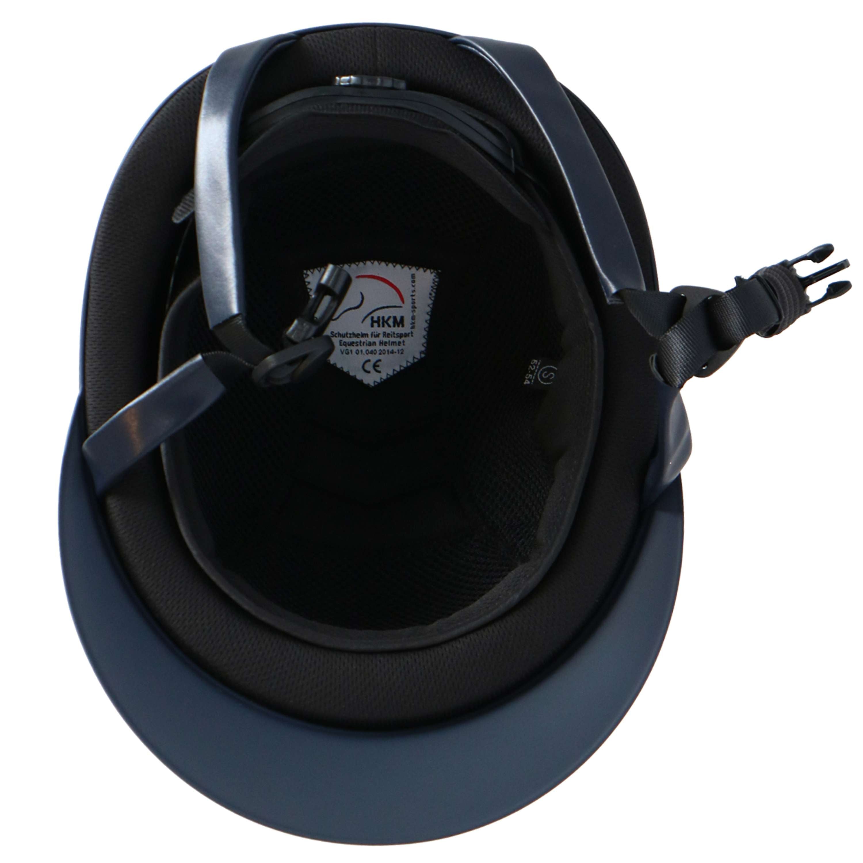 HKM Kask Jeździecki Lady Shield Ciemnoniebieski/Srebrny