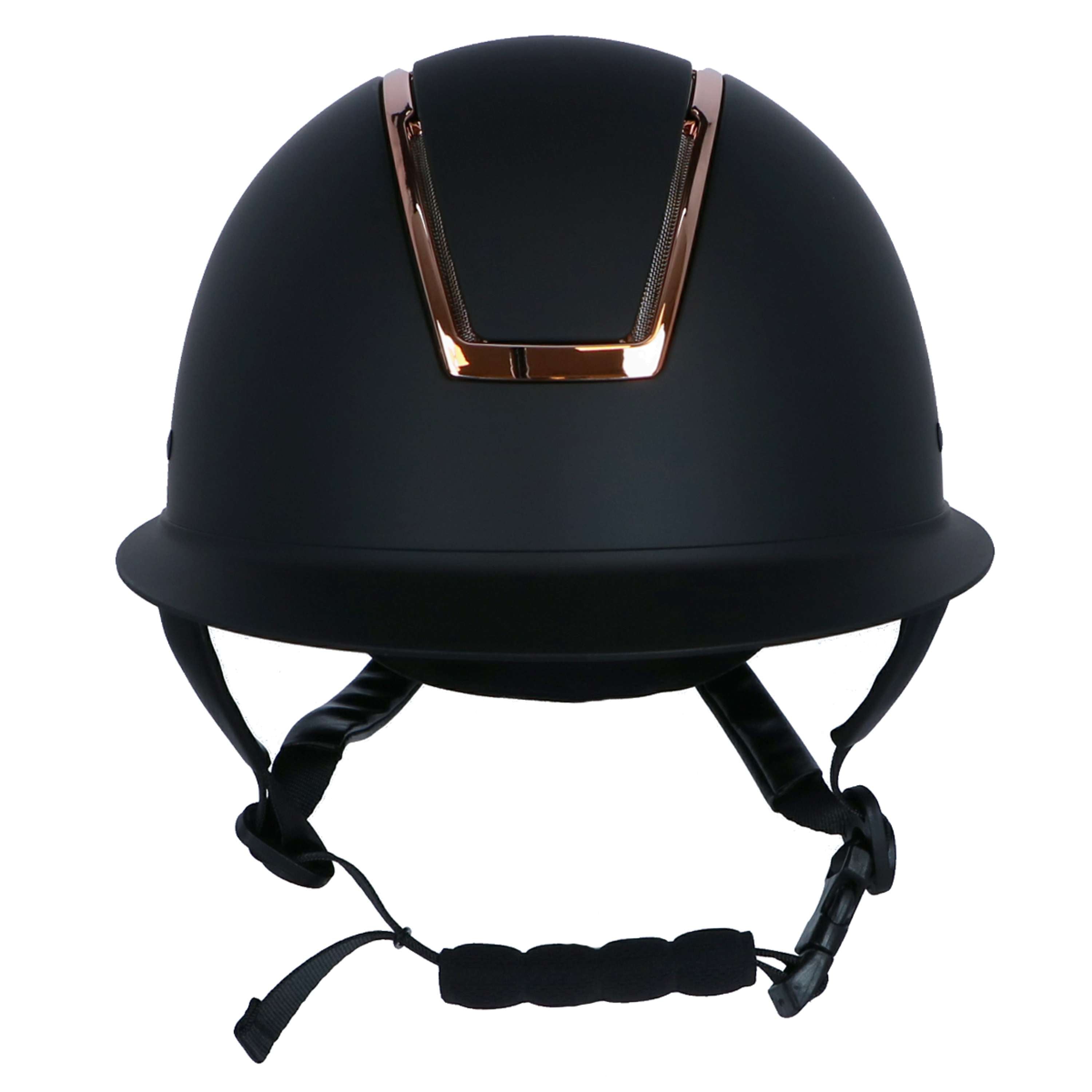 HKM Kask Jeździecki Lady Shield Czarny/Różowozłoty