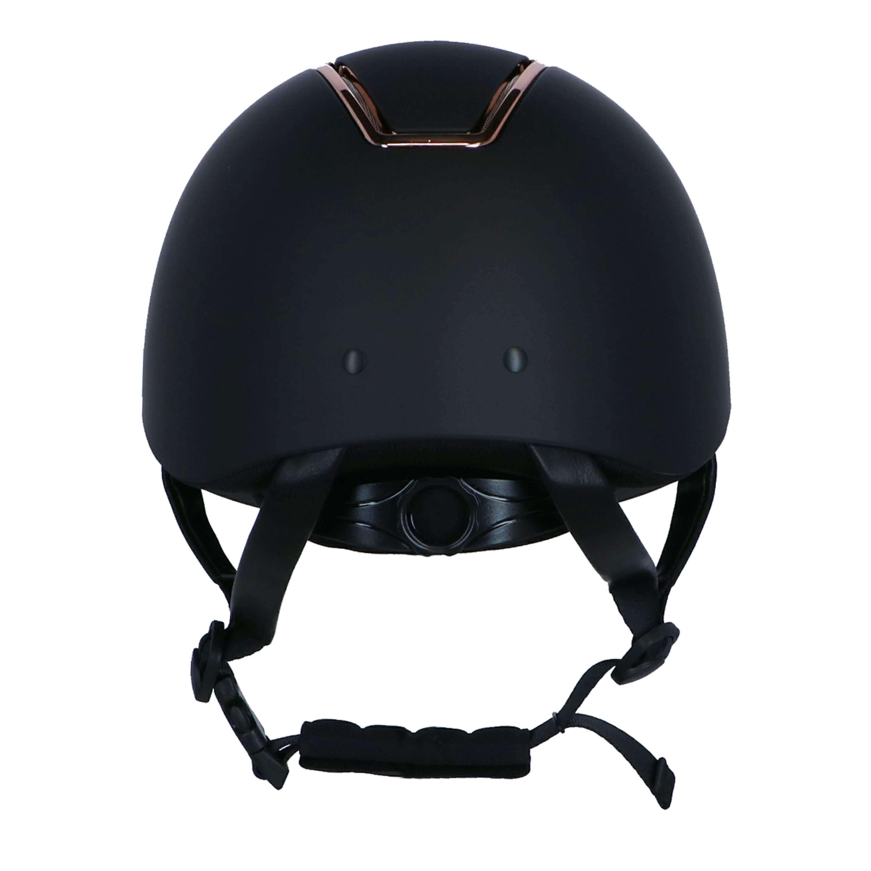 HKM Kask Jeździecki Lady Shield Czarny/Różowozłoty