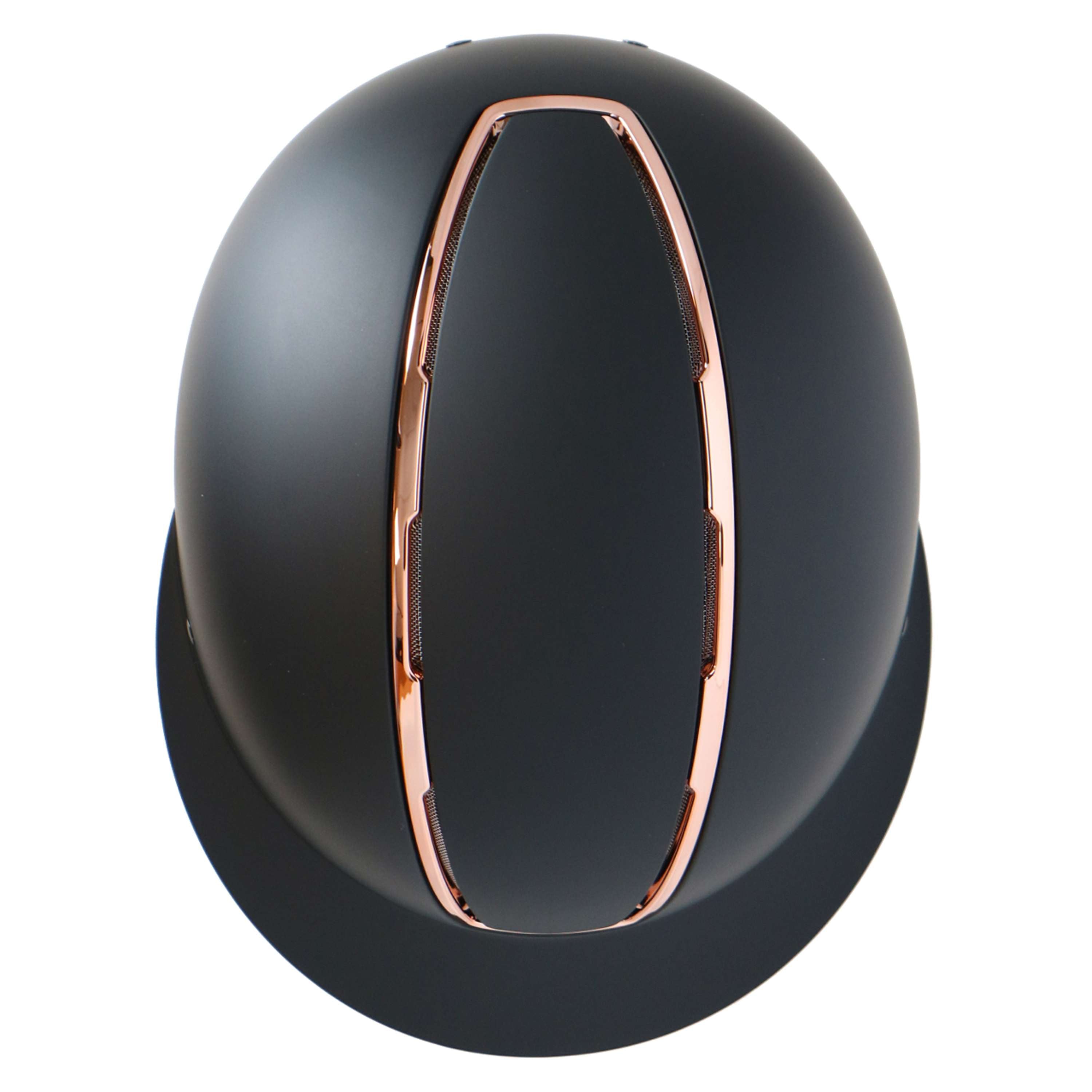 HKM Kask Jeździecki Lady Shield Czarny/Różowozłoty