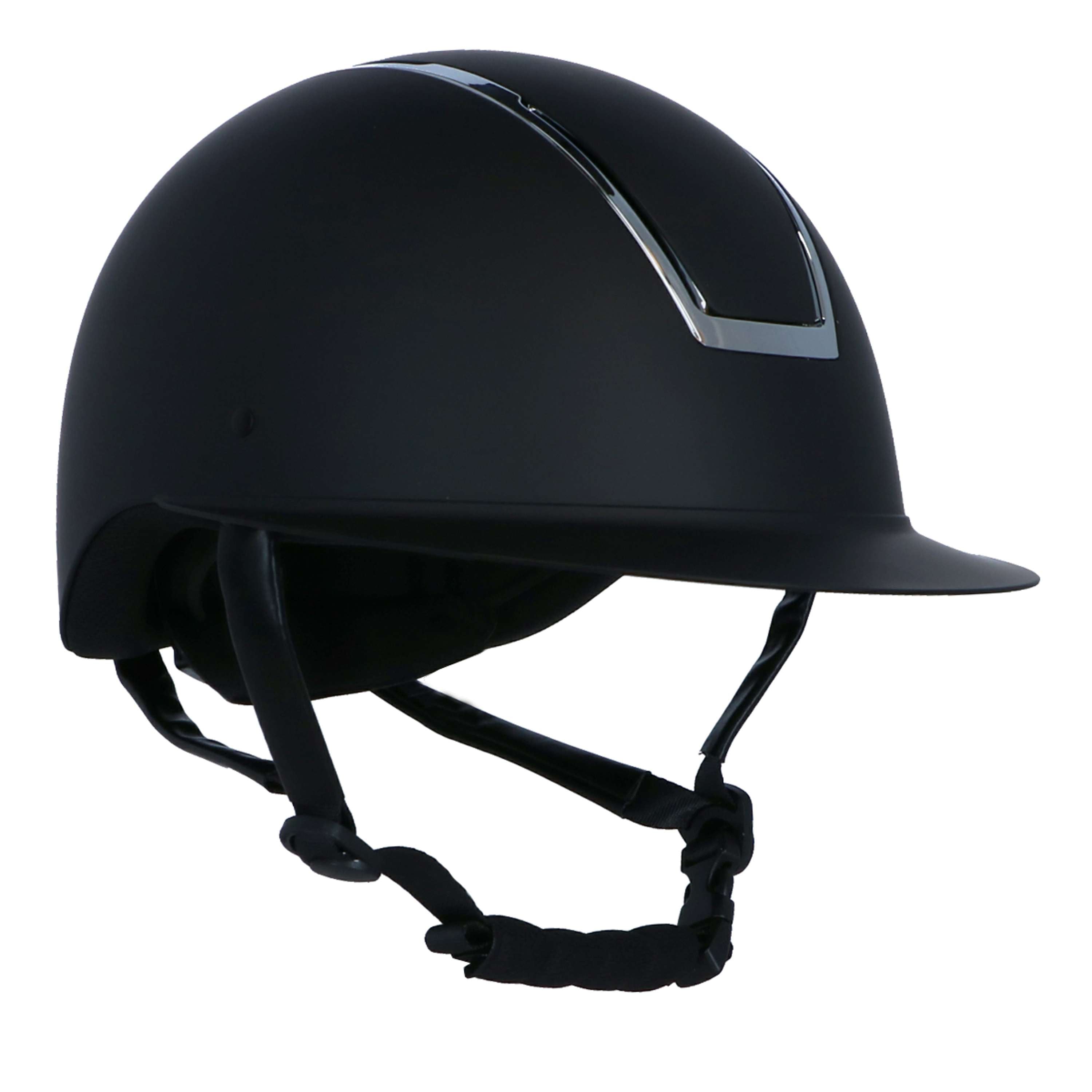 Kask jeździecki HKM Lady Shield czarno-srebrny