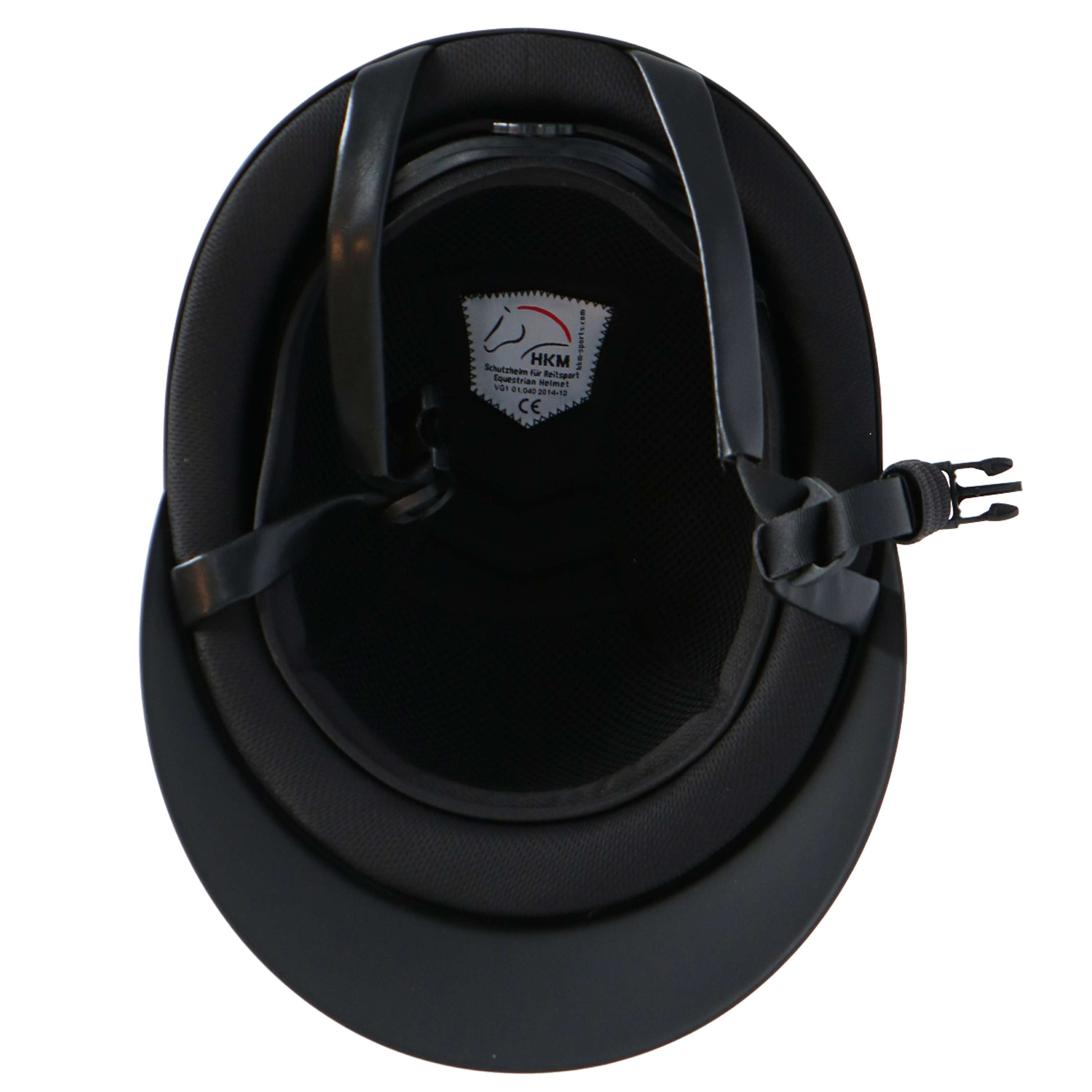 Kask jeździecki HKM Lady Shield czarno-srebrny
