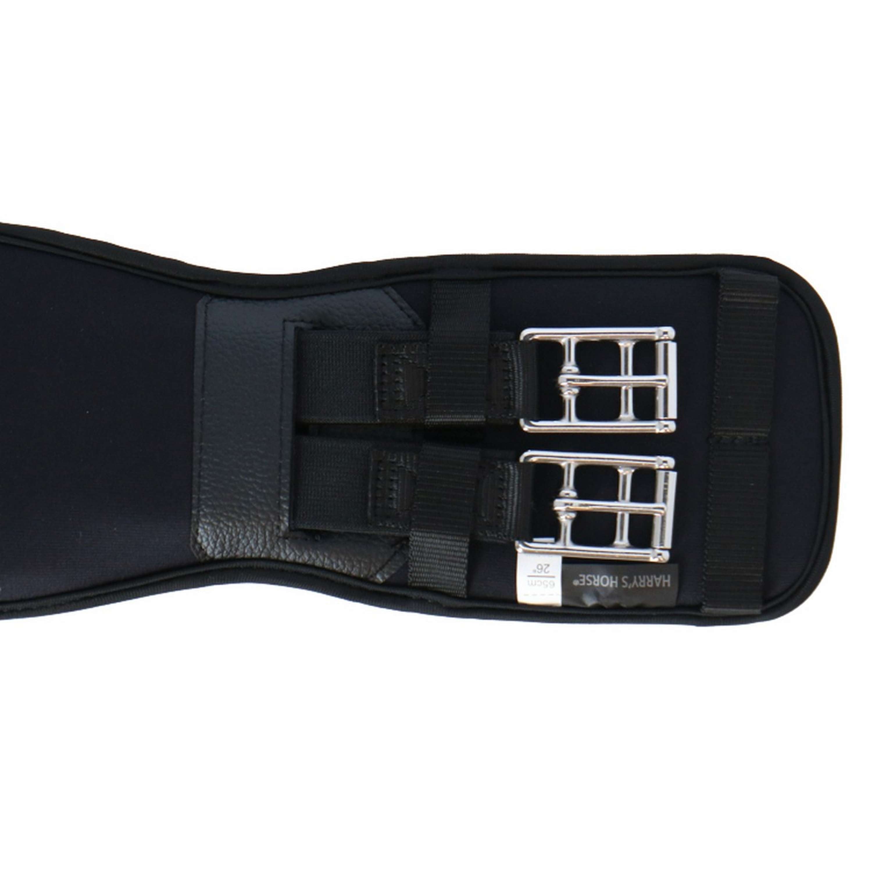 Popręg ujeżdżeniowy Harry's Horse Memoryfoam czarny