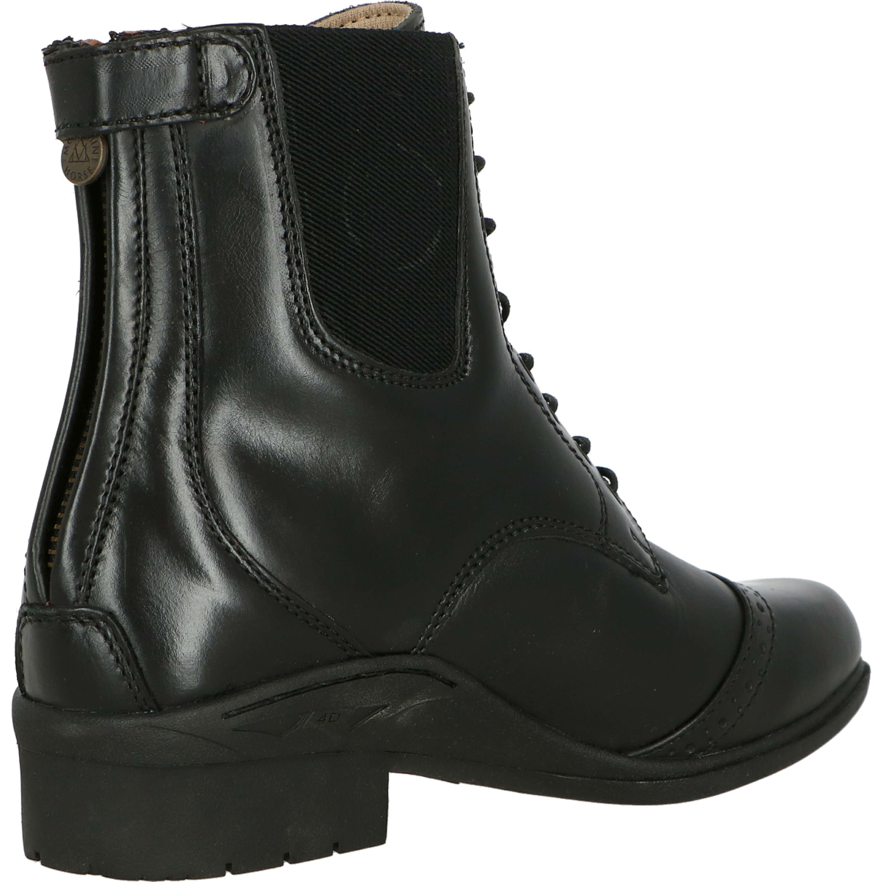 Mountain Horse Paddock Boots Aurora Back Zip Czarny