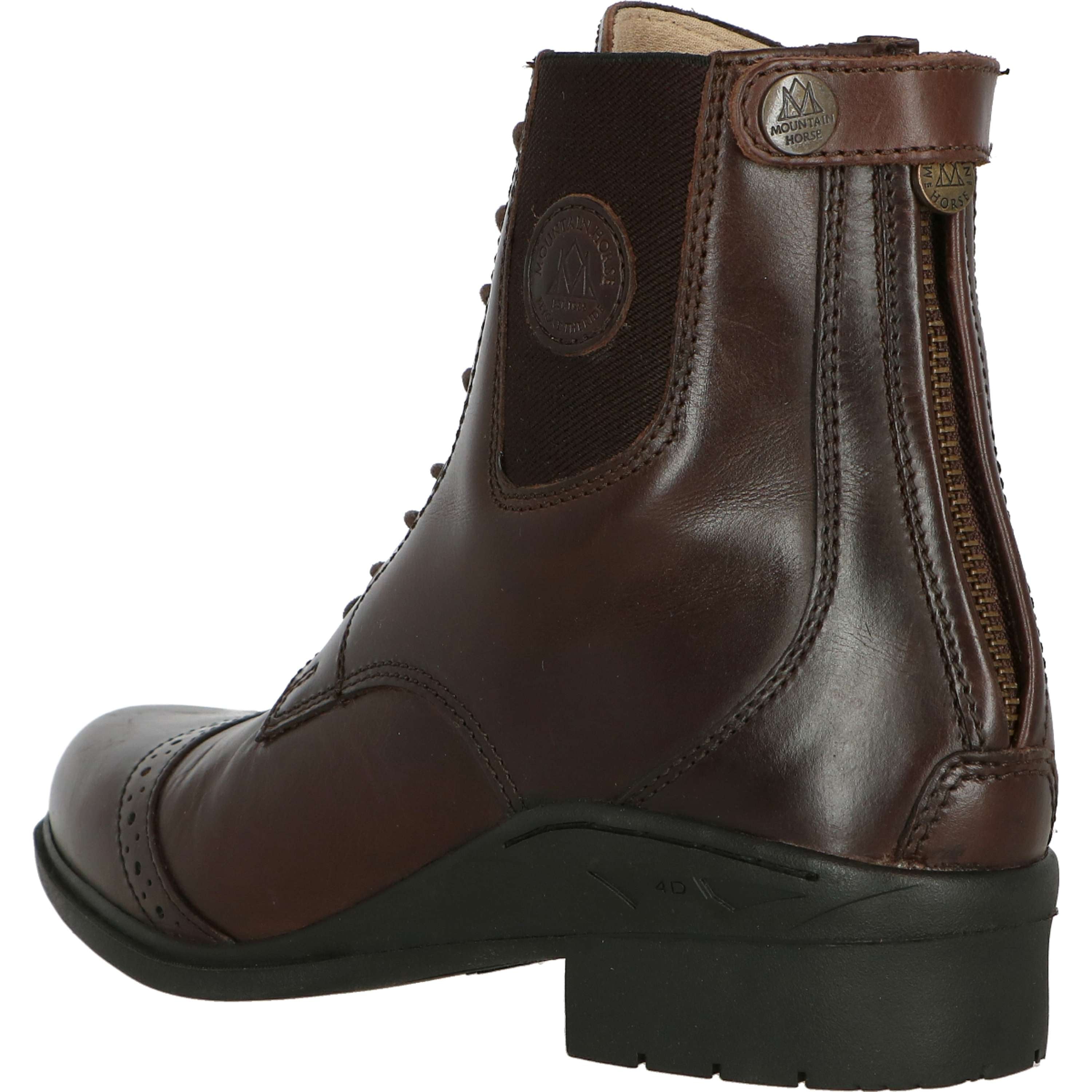 Mountain Horse Paddock Boots Aurora Back Zip Brązowy