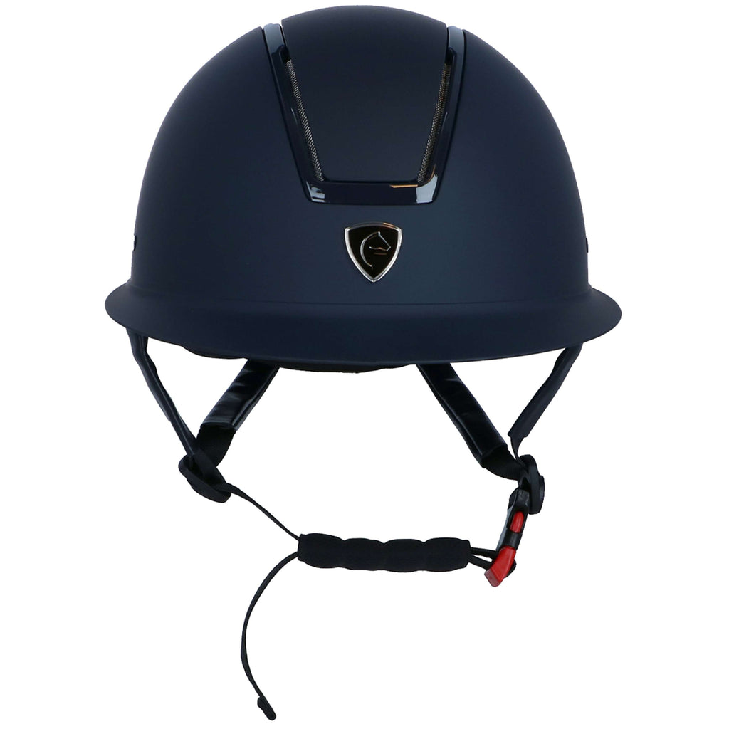 EQUITHÈME Kask jeździecki Glint matowy granatowy