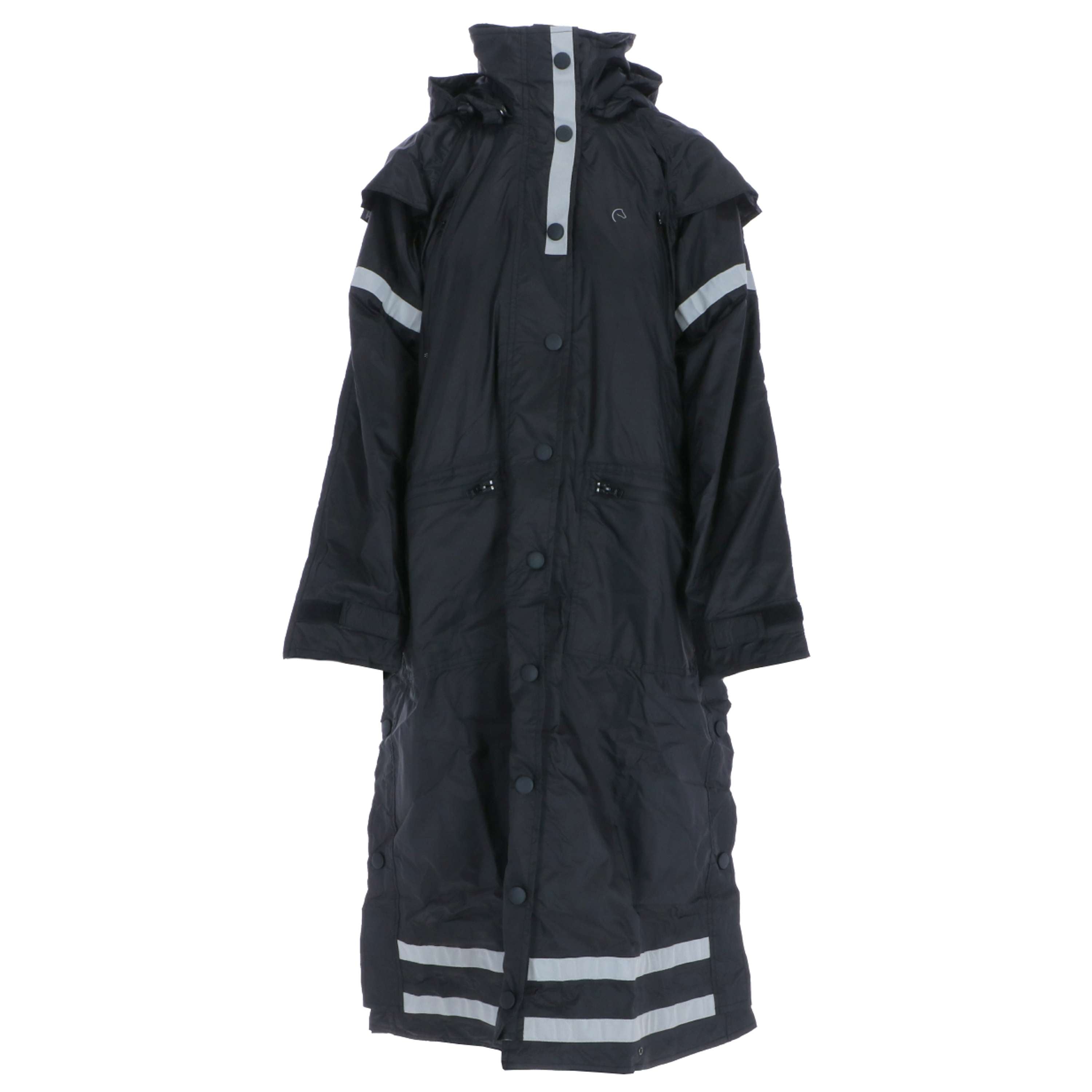 EQUITHÈME Płaszcz Przeciwdeszczowy Ridercoat Czarny