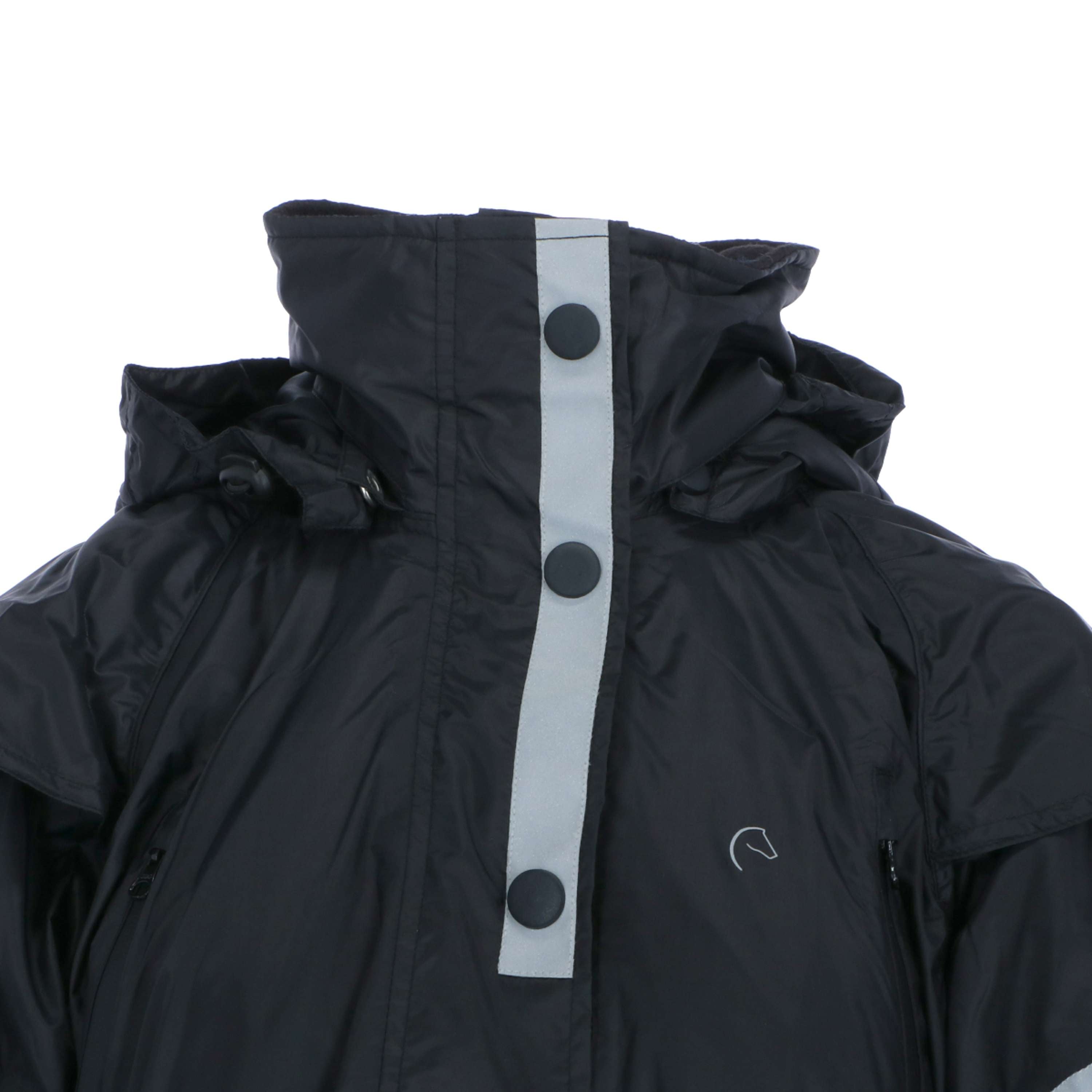 EQUITHÈME Płaszcz Przeciwdeszczowy Ridercoat Czarny