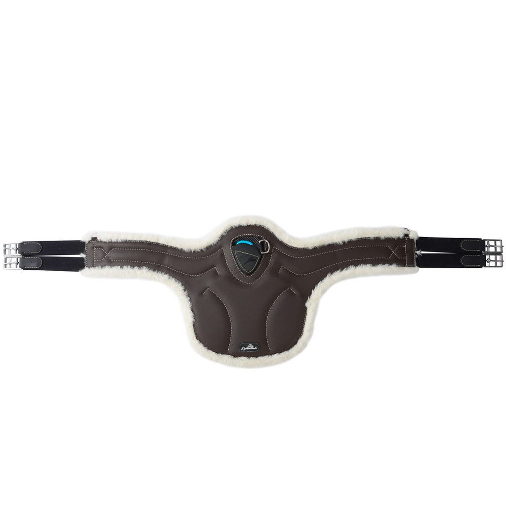 eQuick Popręg ES Jumping Stud Fluffy brązowy
