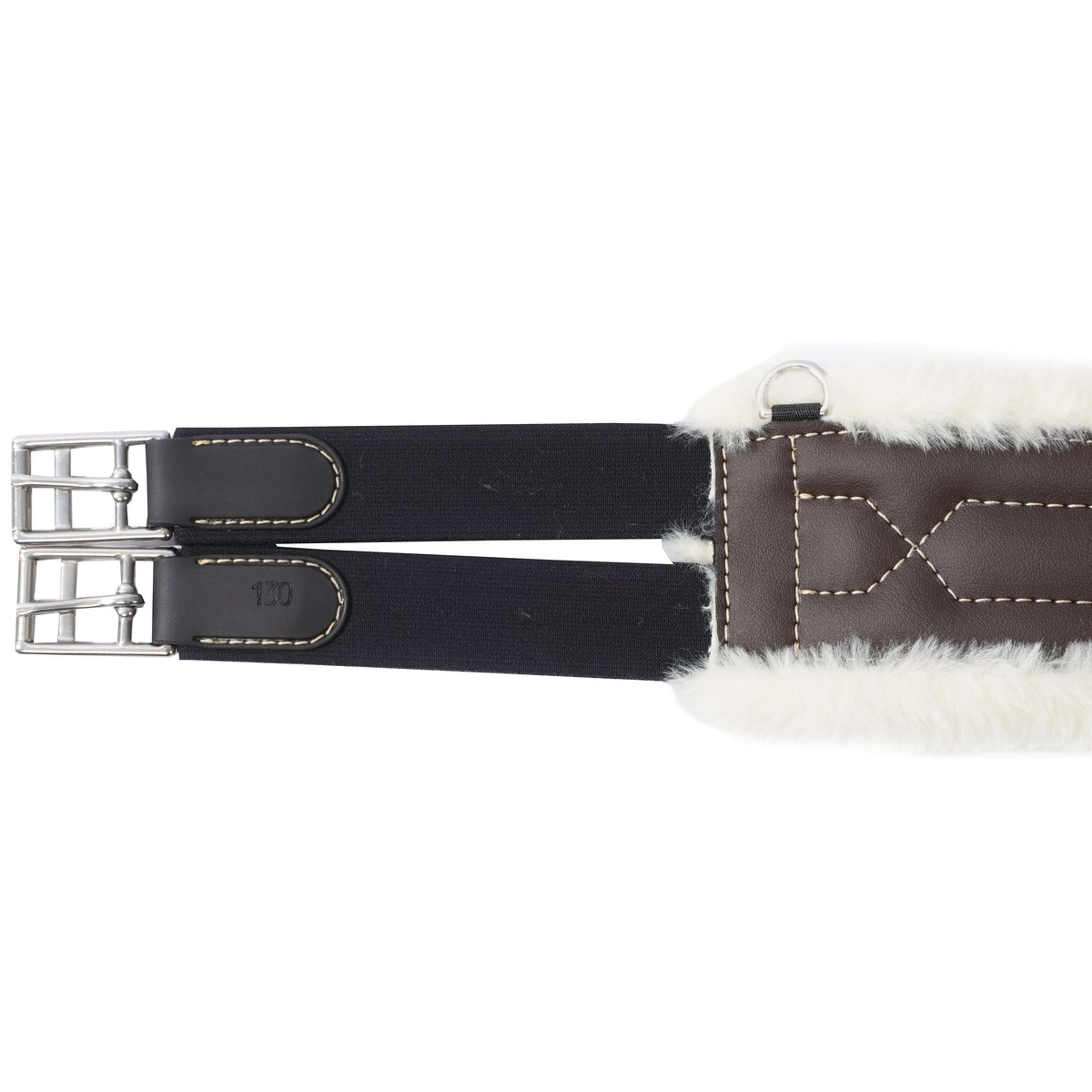 eQuick Popręg ES Jumping Stud Fluffy brązowy