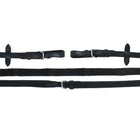 Wodze Schockemöhle Durasoft Grip gumowe czarne - srebrne