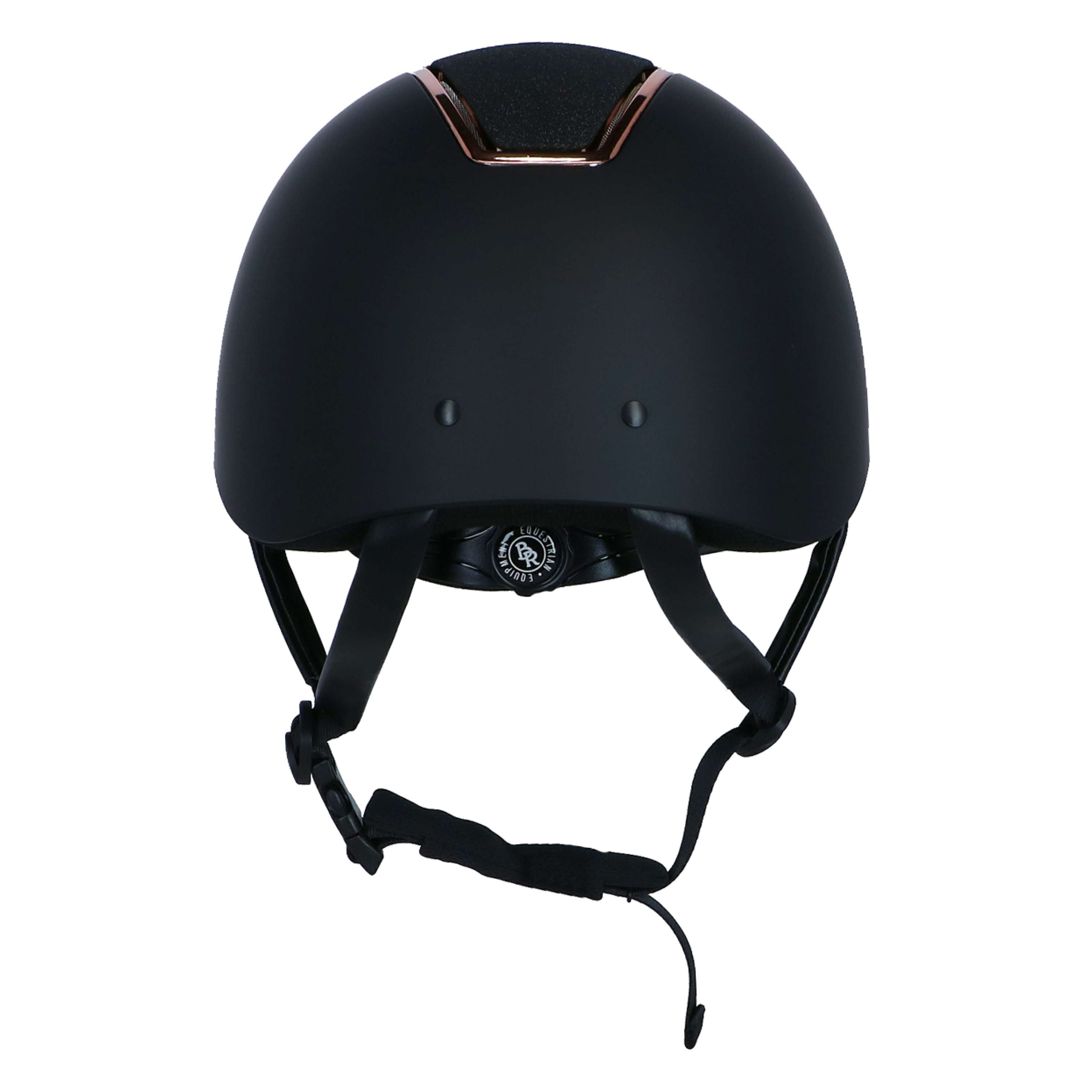 BR Kask Jeździecki Omega Painted Glitter Czarny/Różowy