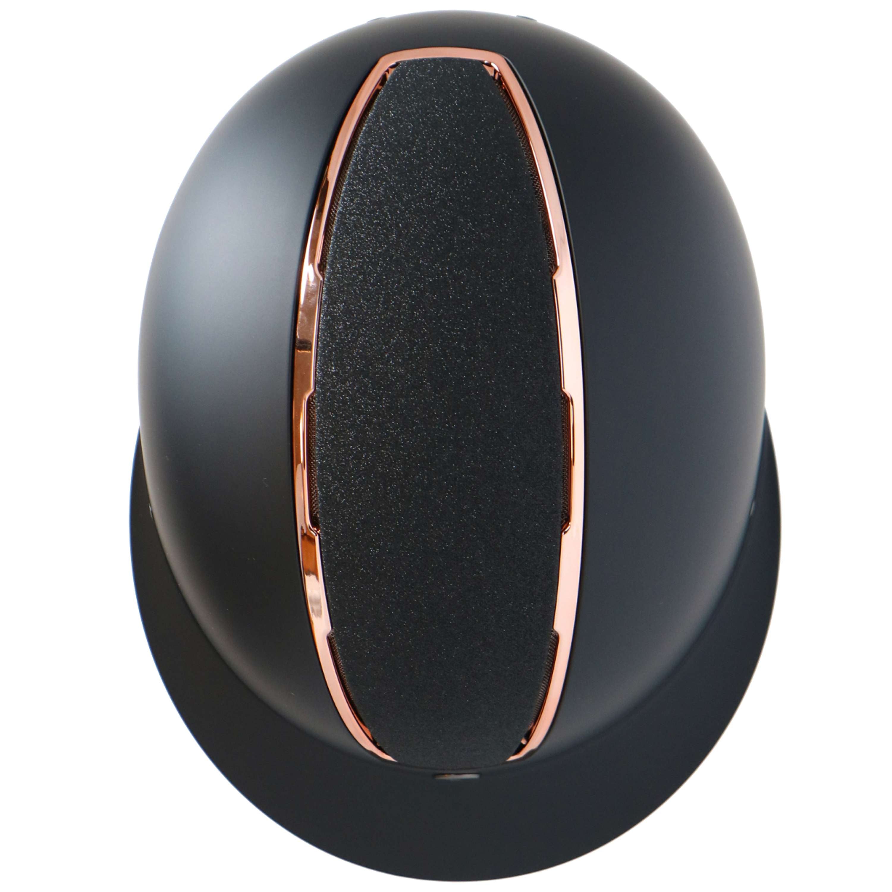 BR Kask Jeździecki Omega Painted Glitter Czarny/Różowy