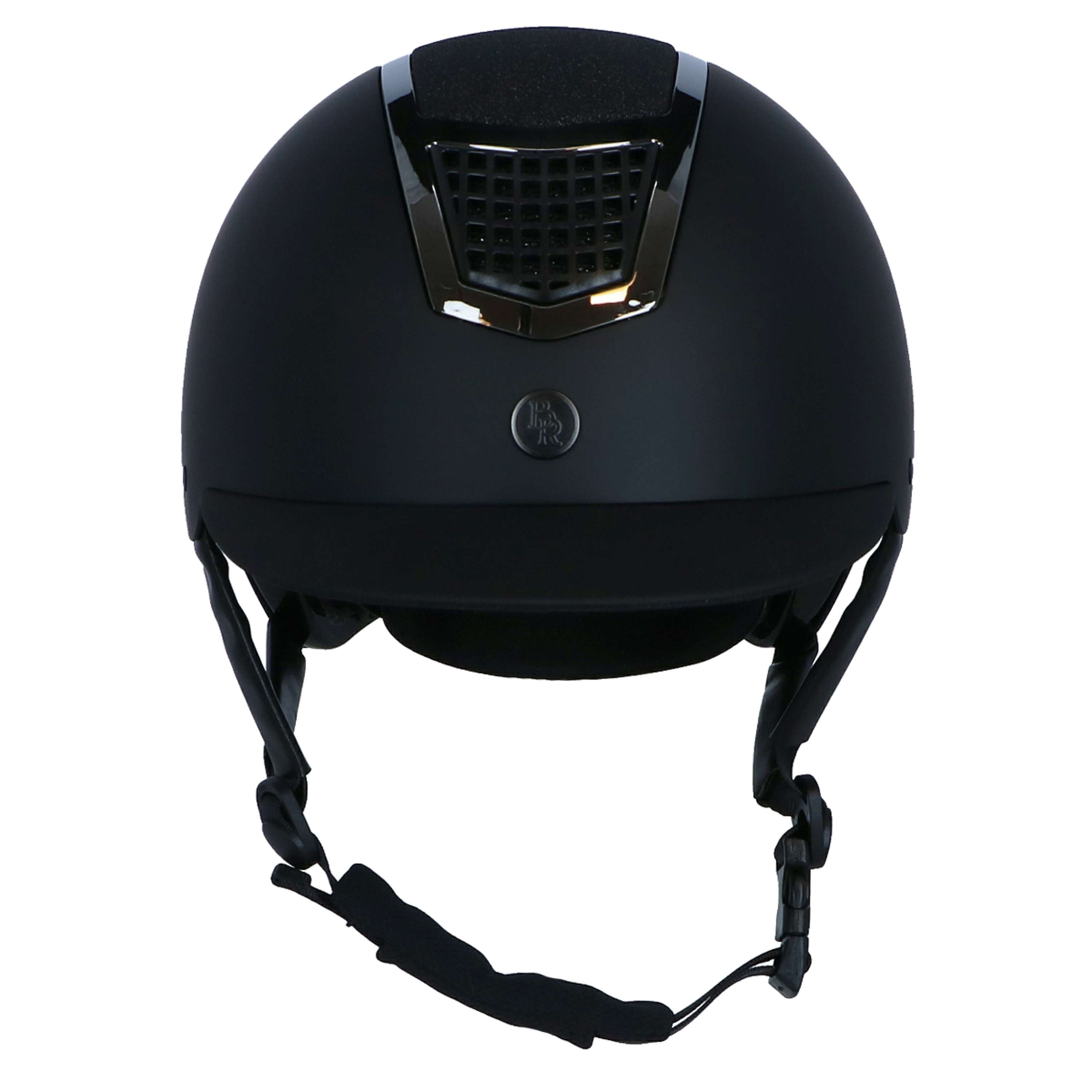 Kask jeździecki BR Lambda brokat czarny/stalowoszary
