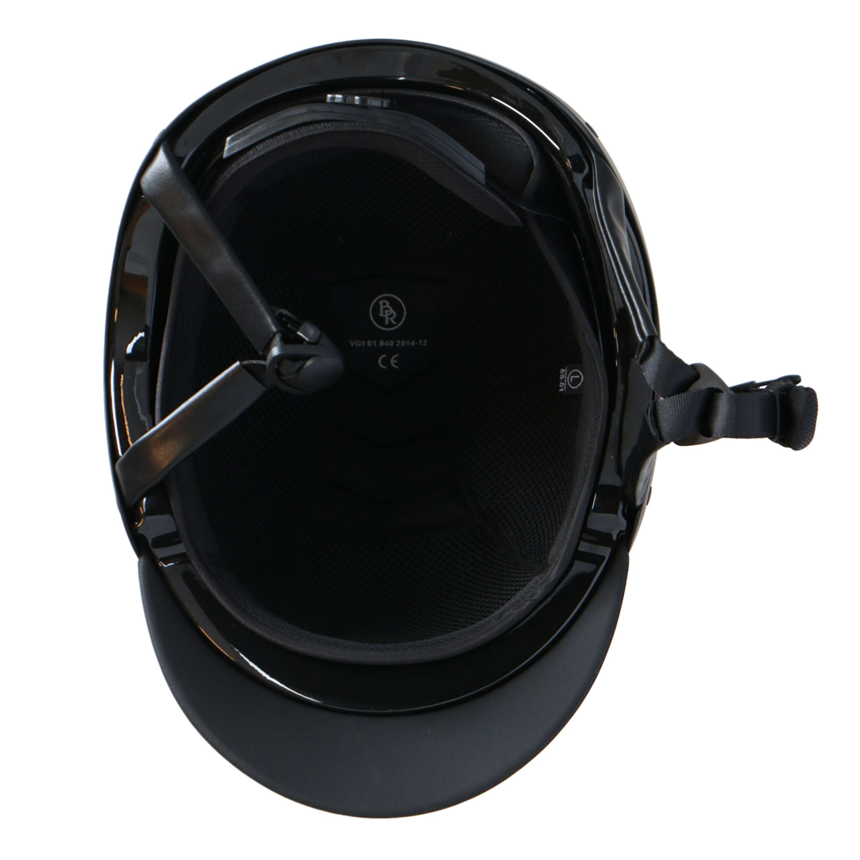 Kask jeździecki BR Lambda brokat czarny/stalowoszary