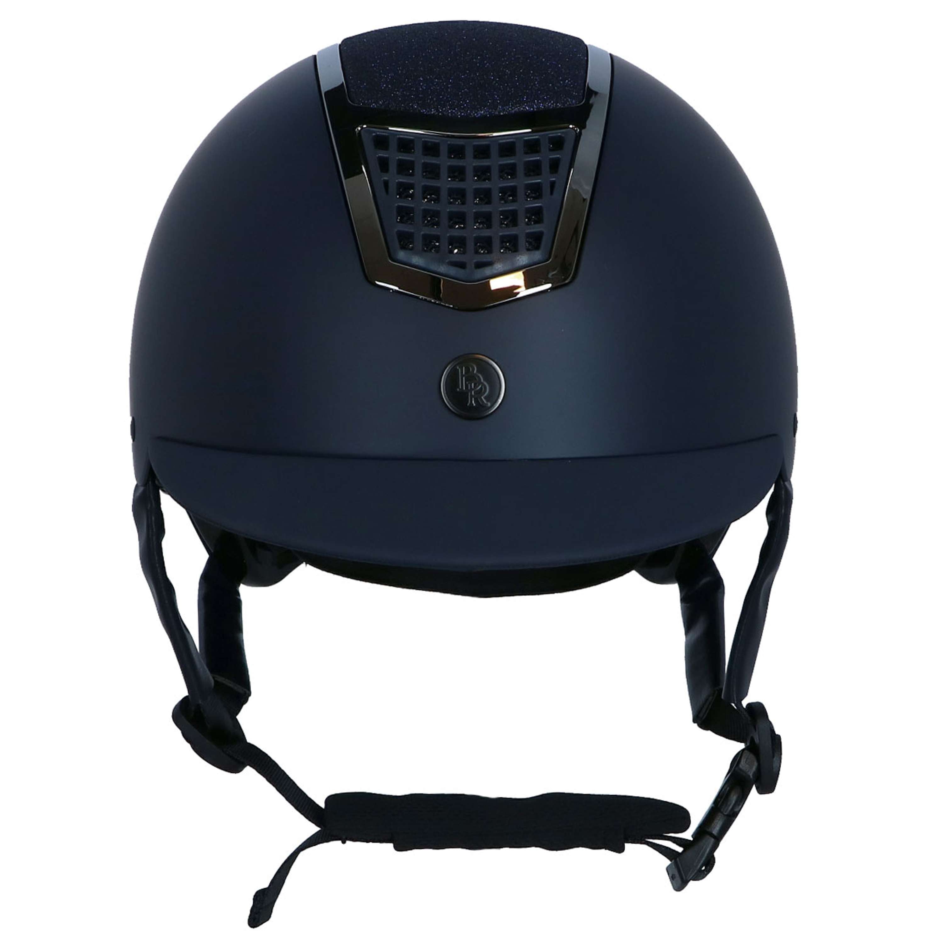 BR Kask Jeździecki Lambda Brokat Navy/Gunmetal