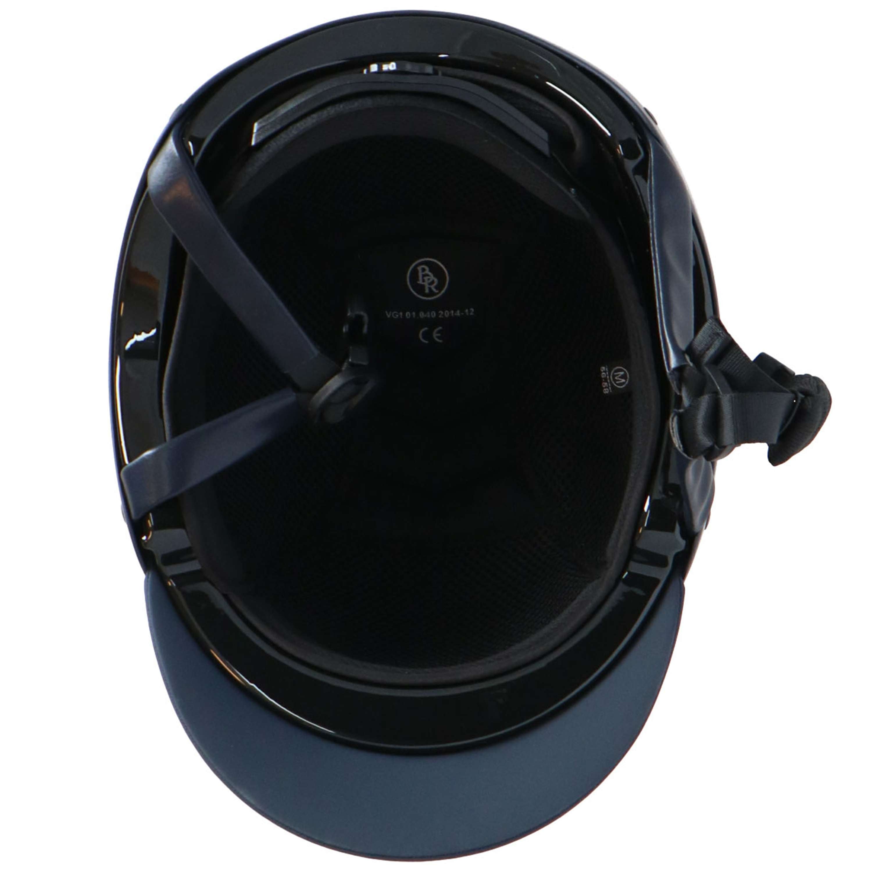 BR Kask Jeździecki Lambda Brokat Navy/Gunmetal